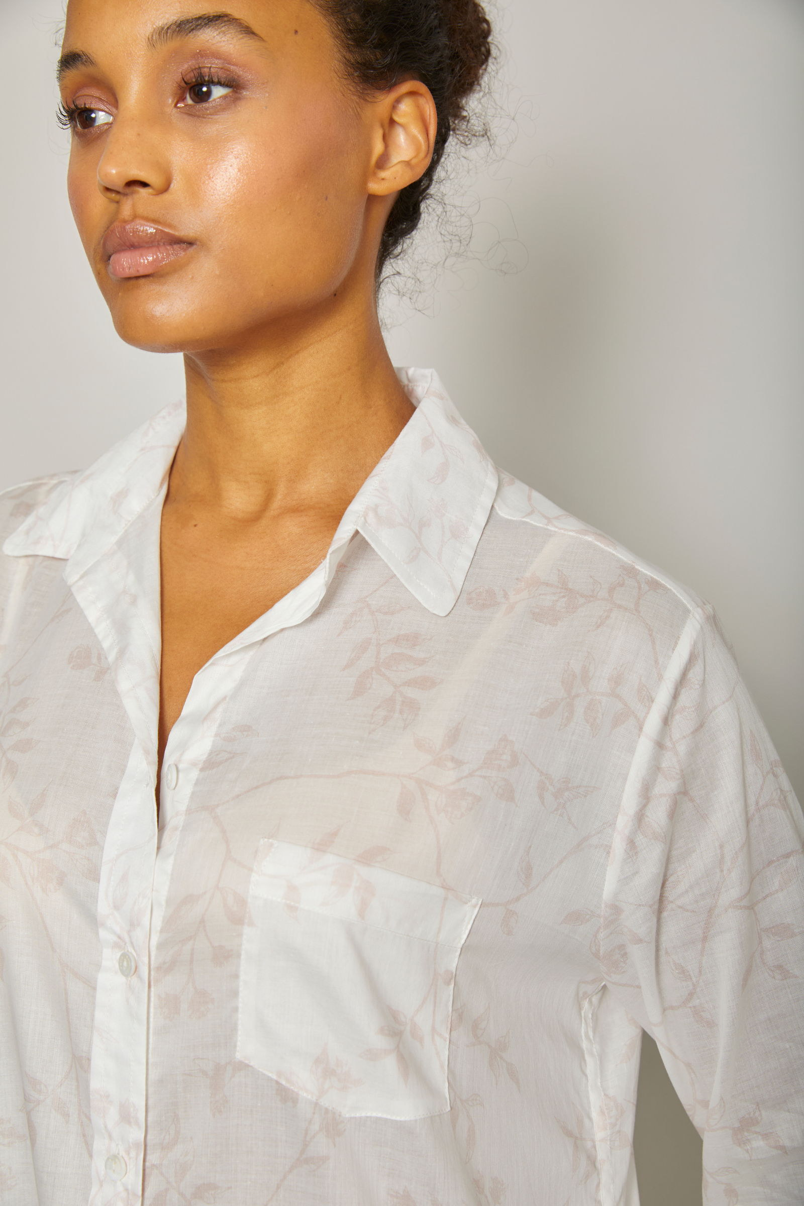 Hummingbird Long Sleeve Pajama Set - Pink