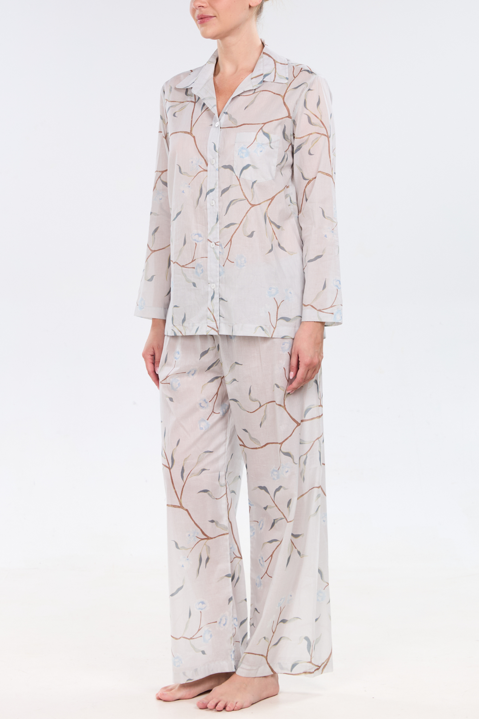 Long Sleeve Pajama Set - Fall Blooms