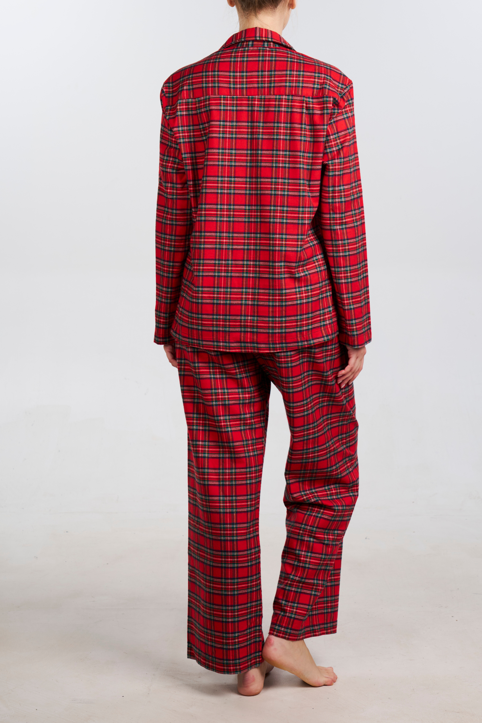 Organic Bamboo Pajama Set - Red Plaid