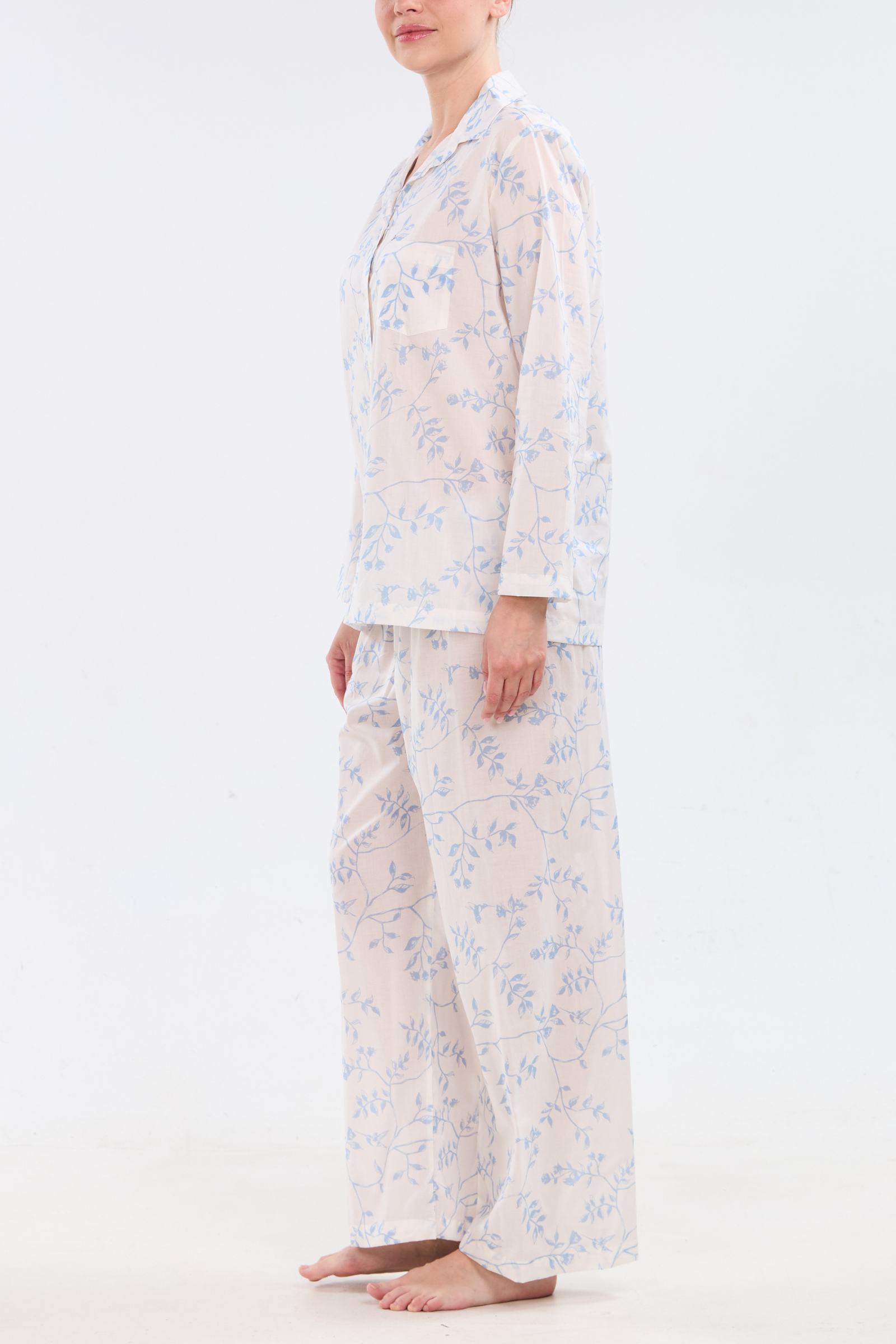 Hummingbird Pajama Set - Blue