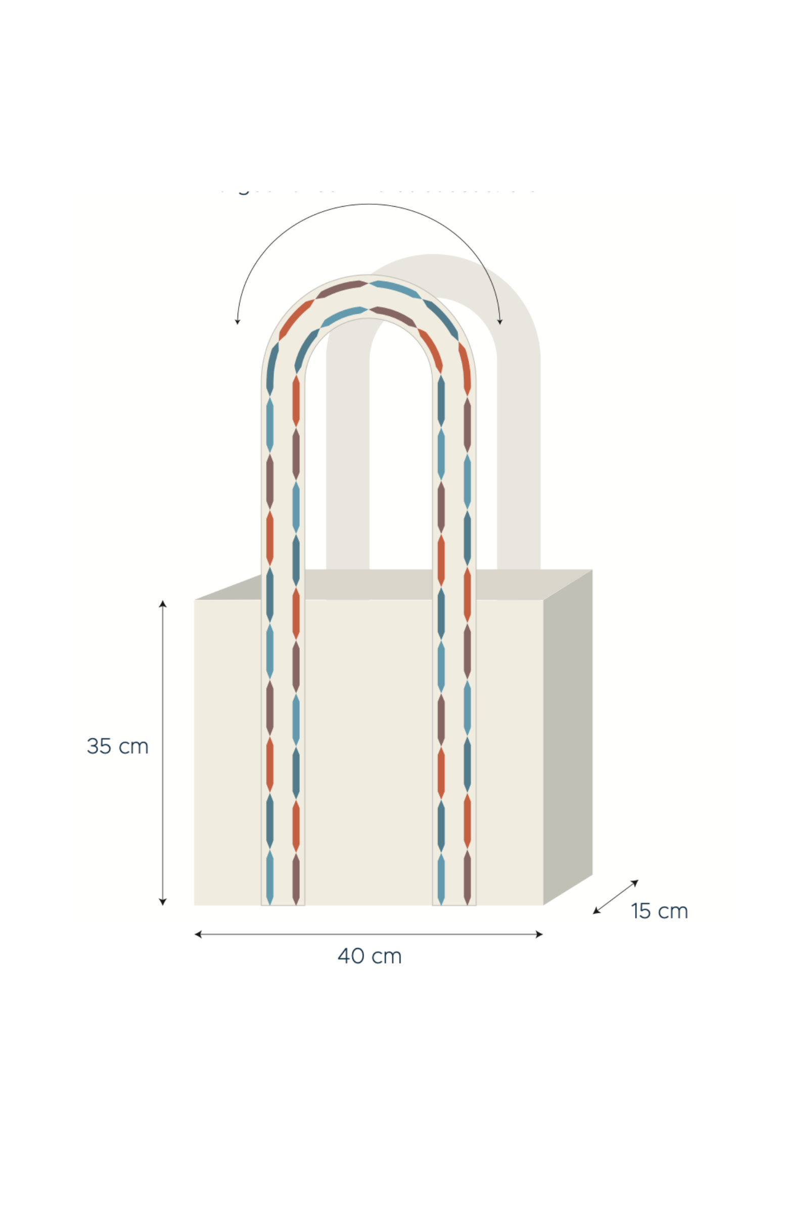 Beach Bag - Blue Multi Stripe