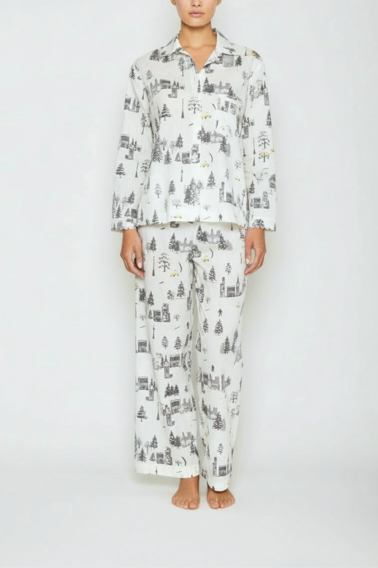 Long Sleeve Pajama Set - Central Park