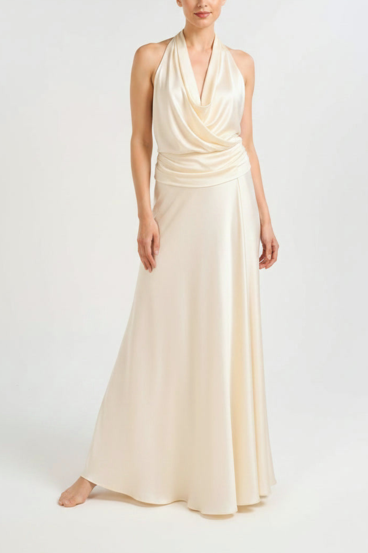 cream silk wrap dress Skirt Collection name : Wlly hour celebration Velvet Dress Semi Formal Size:3T/4T