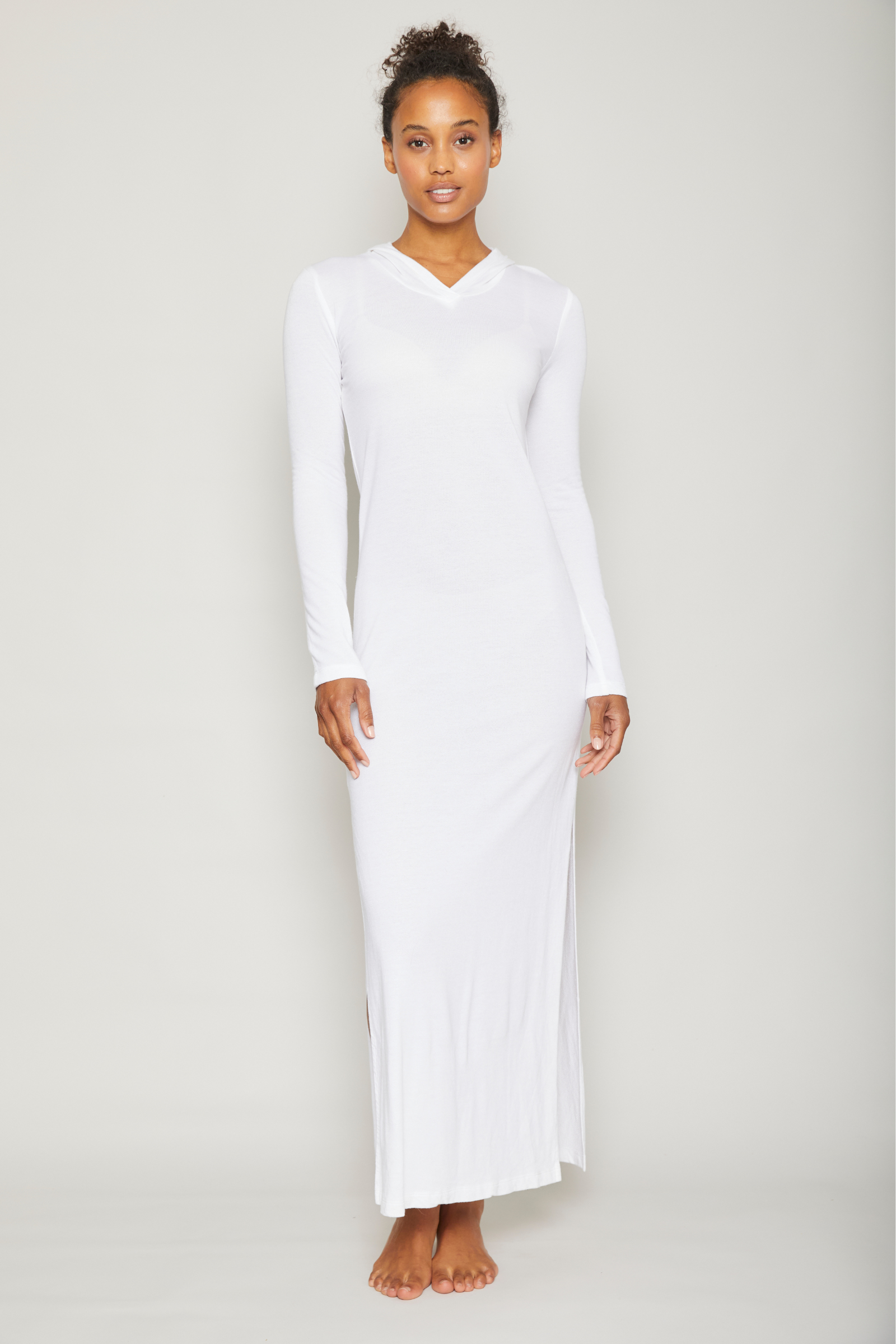 Long Terry Cover Up - White