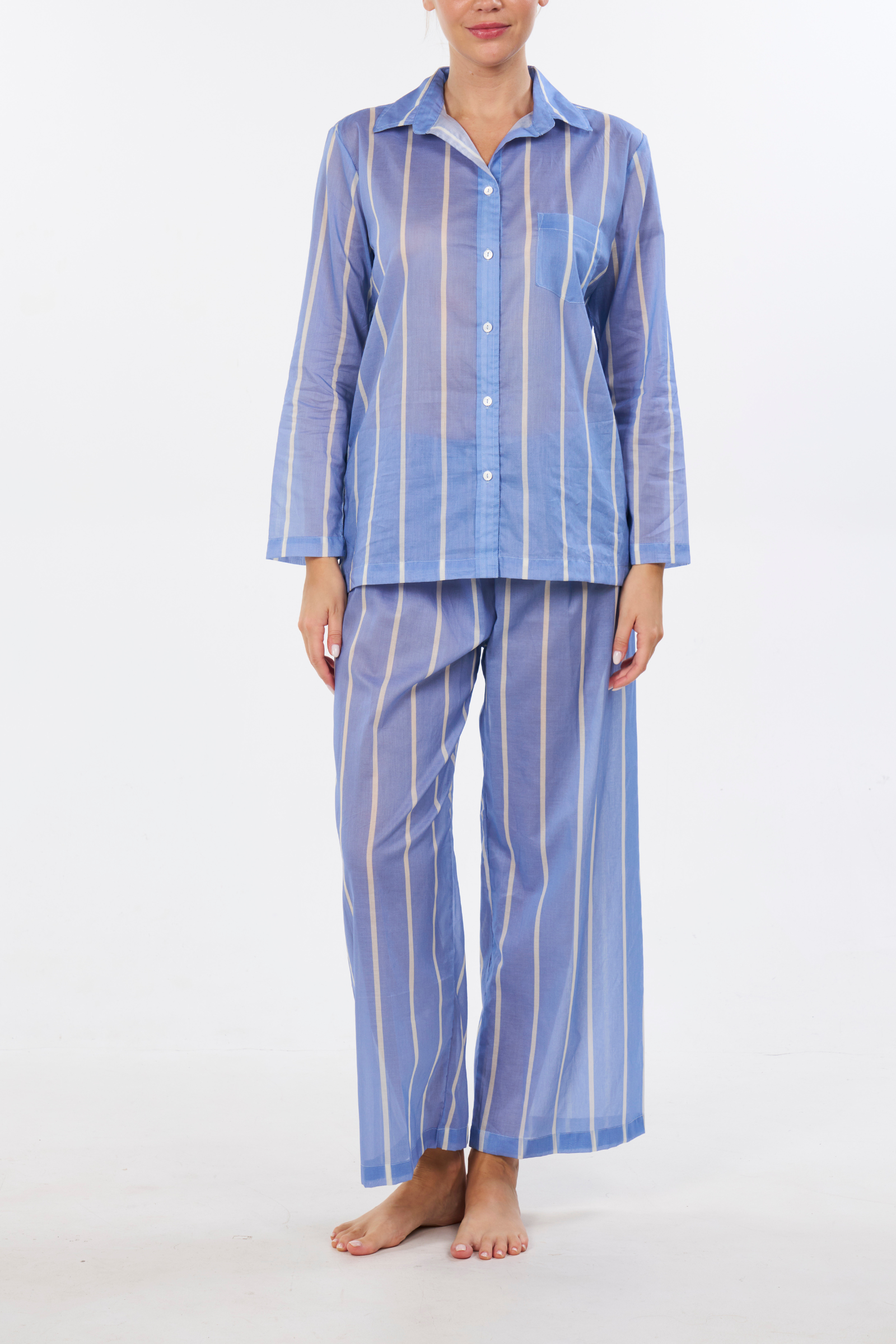 Long Sleeve Pajama Set - Bel Air Stripe