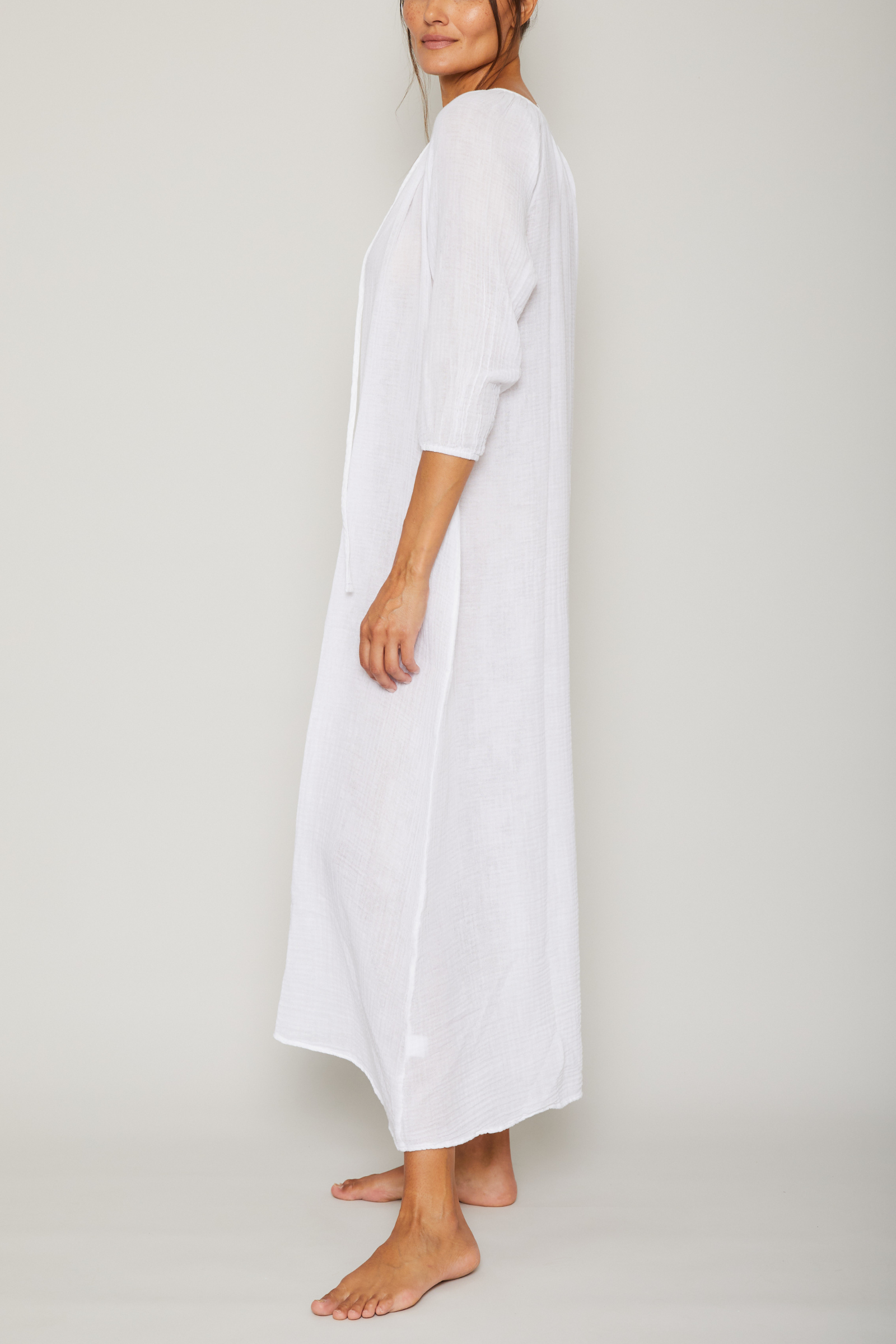 Long Gauze Kaftan