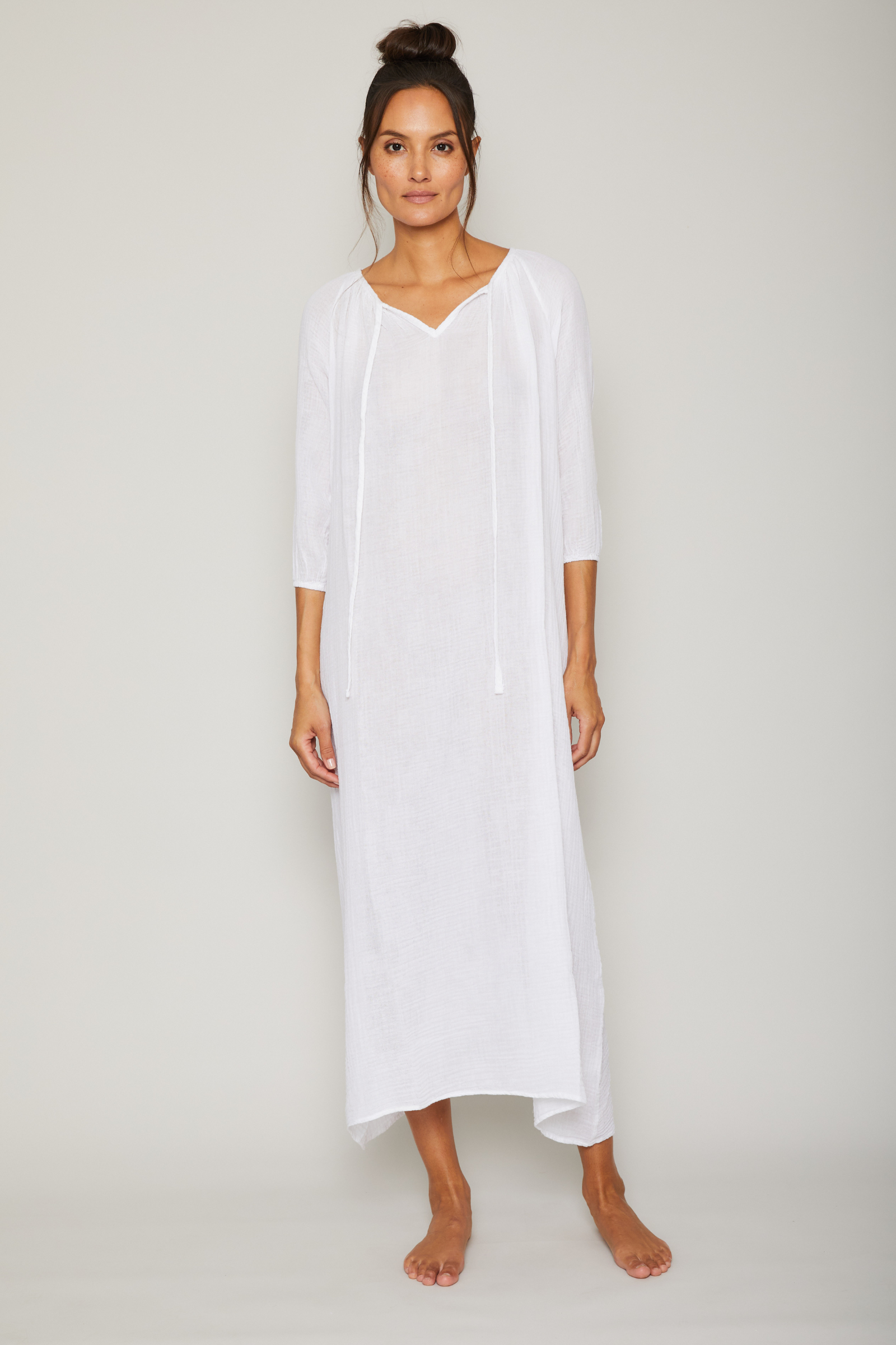 Long Gauze Kaftan