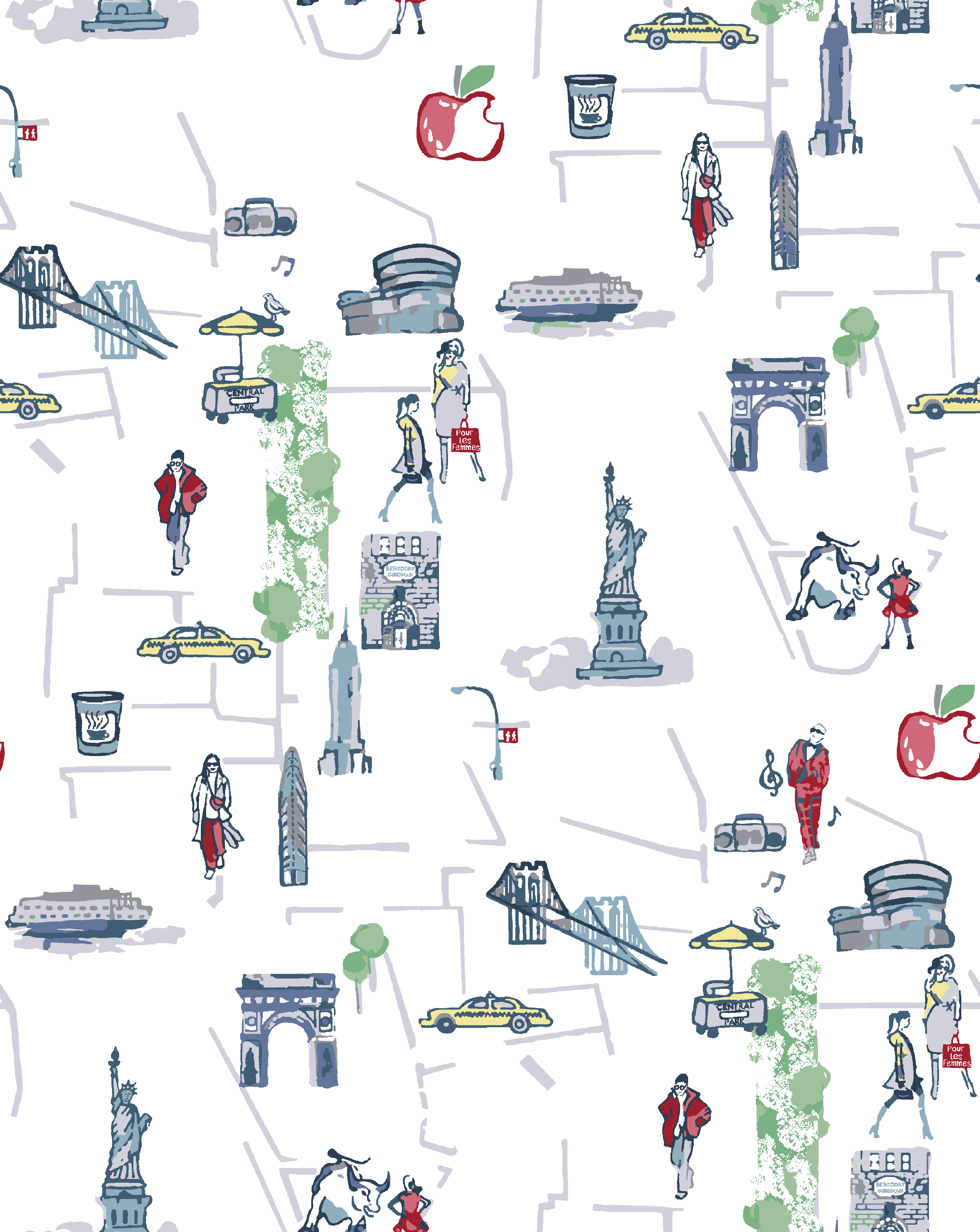 New York Long Sleeve PJ Set