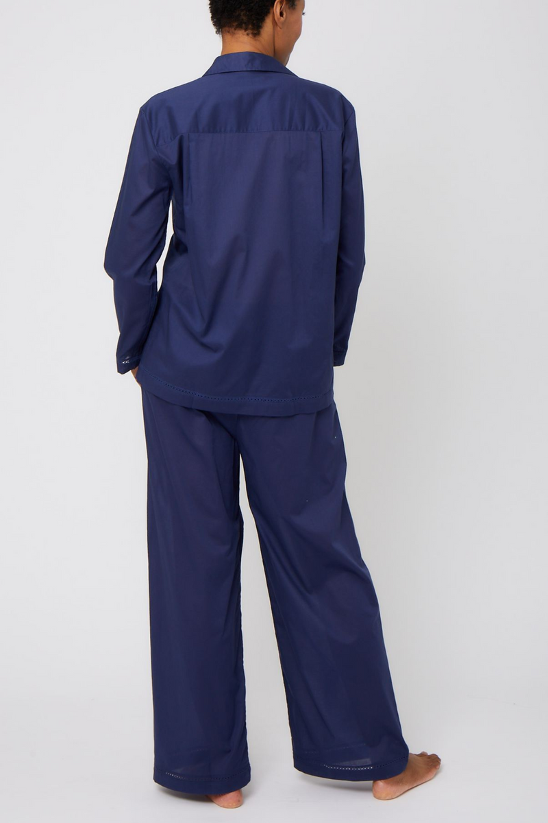 Classic Style Pajama Set - Royal Navy