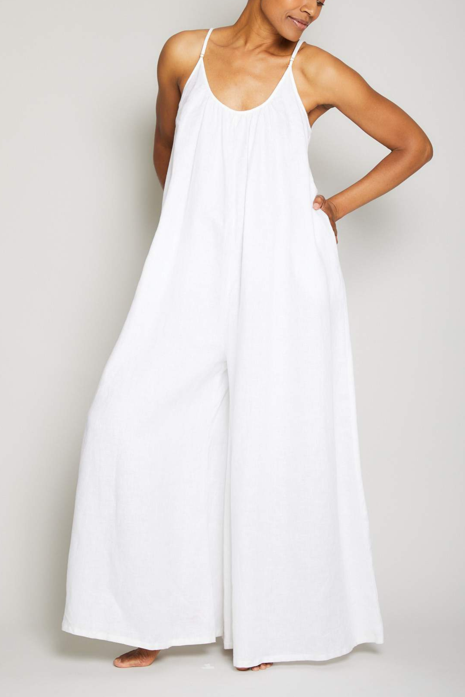Linen Jumpsuit - Cream