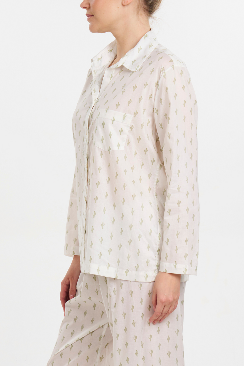 Long Sleeve PJ Set - Cactus Print