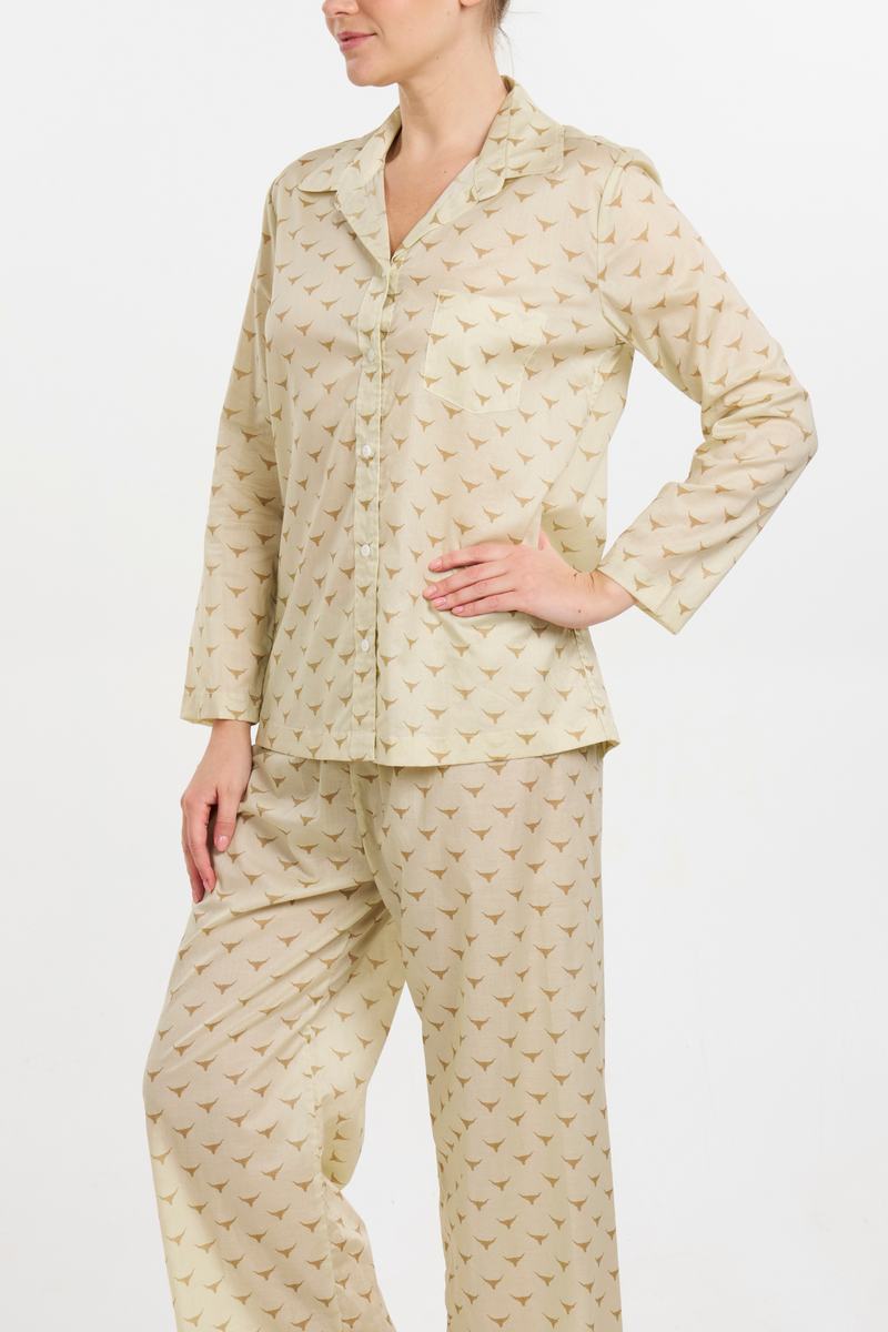 Long Sleeve PJ Set - Longhorn Print