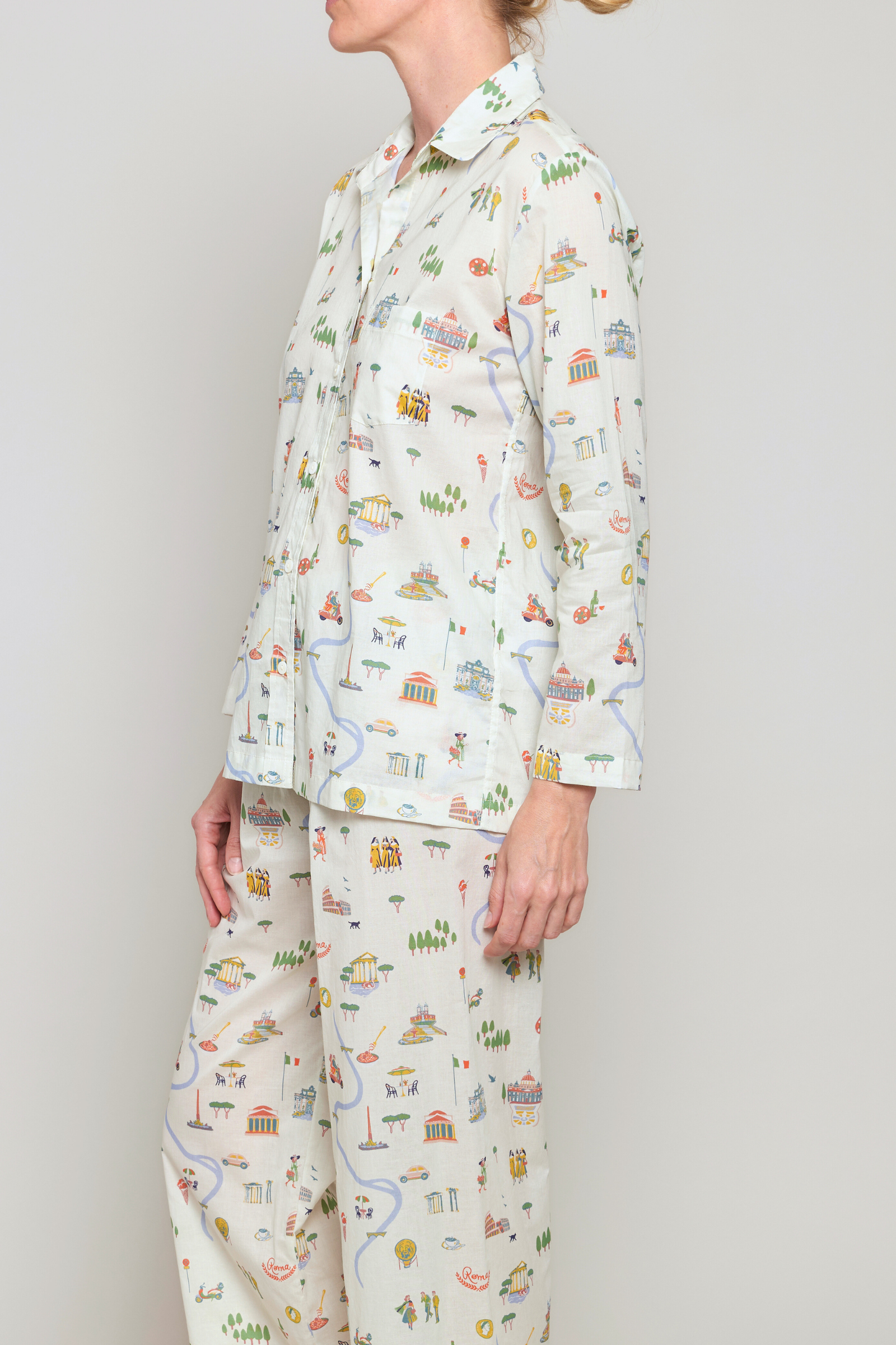 Long Sleeve Pajama Set - Roma