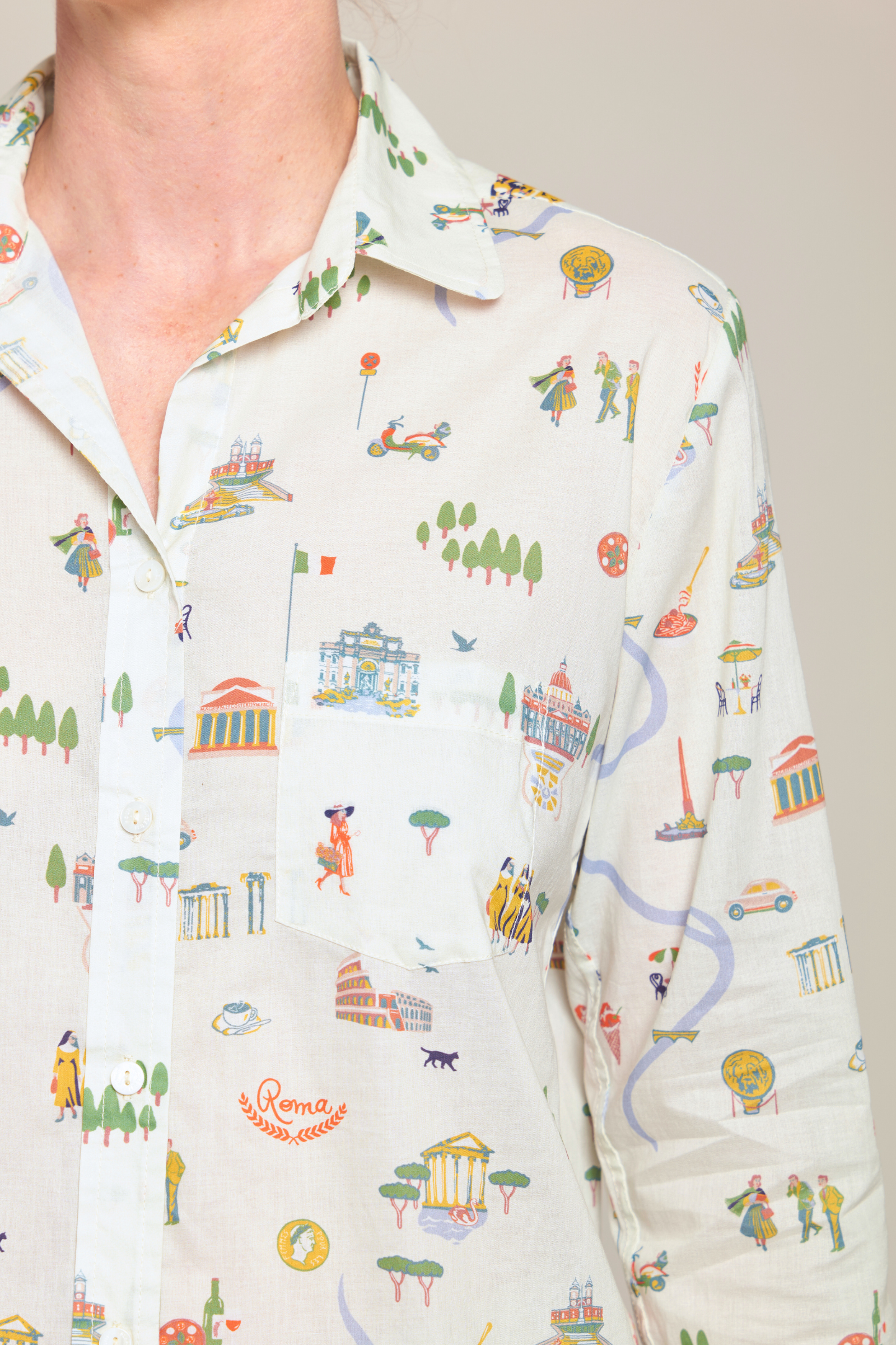 Long Sleeve Pajama Set - Roma