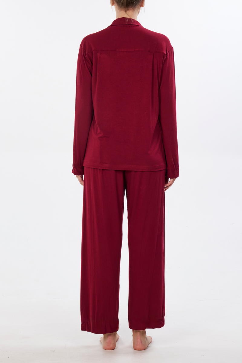 Burgundy Bamboo Pajama Set