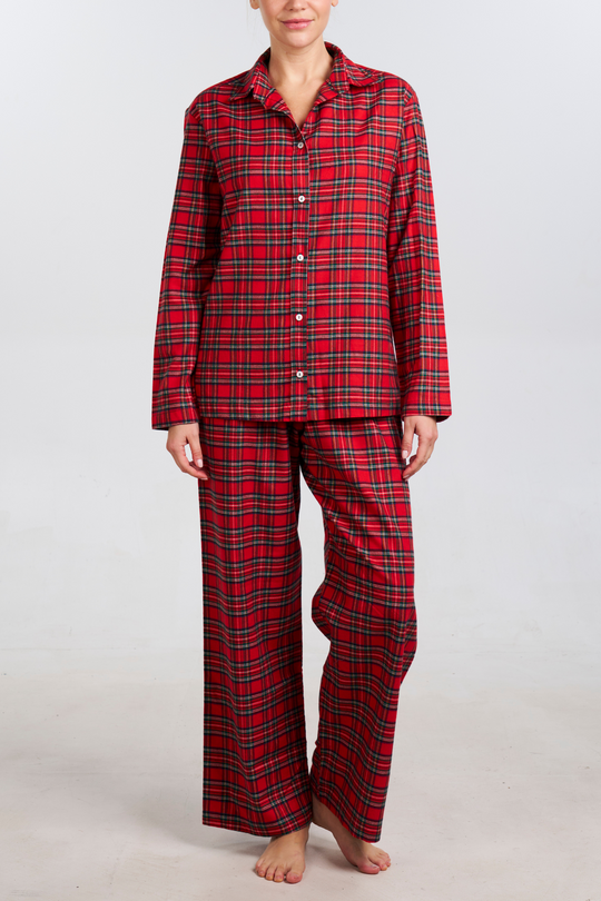 Red Plaid Pajama Set