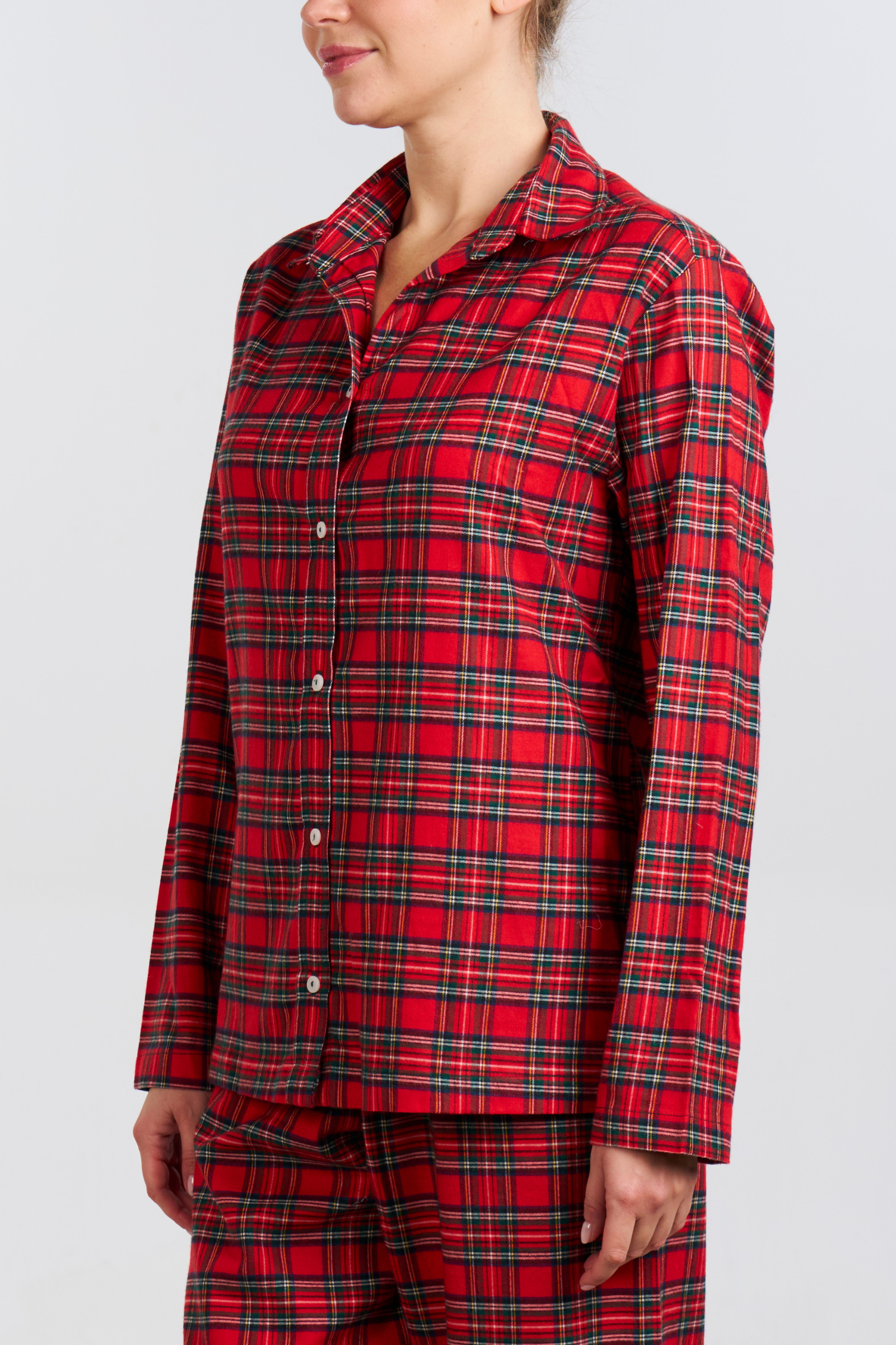 Organic Bamboo Pajama Set - Red Plaid