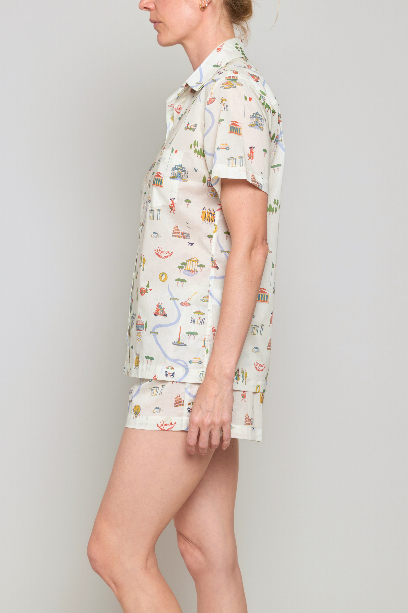 Roma Print Short Set