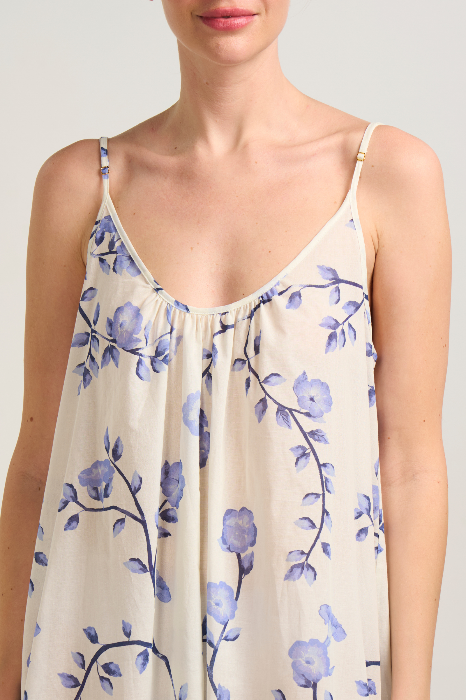 High-Low Dress - Blue Floral