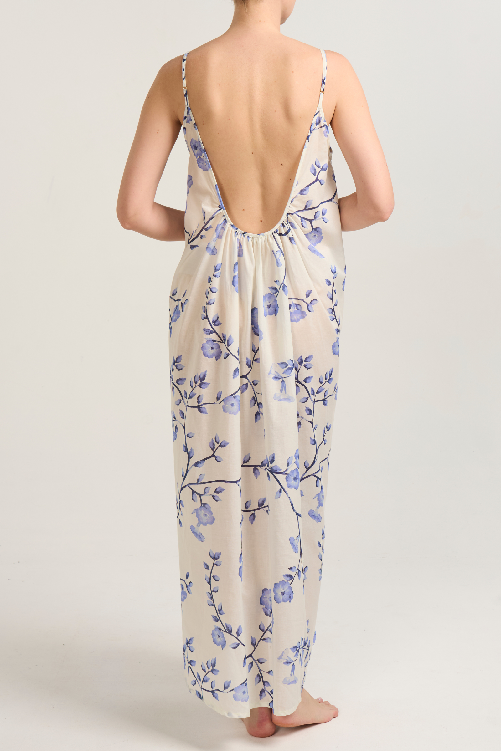 High-Low Dress - Blue Floral