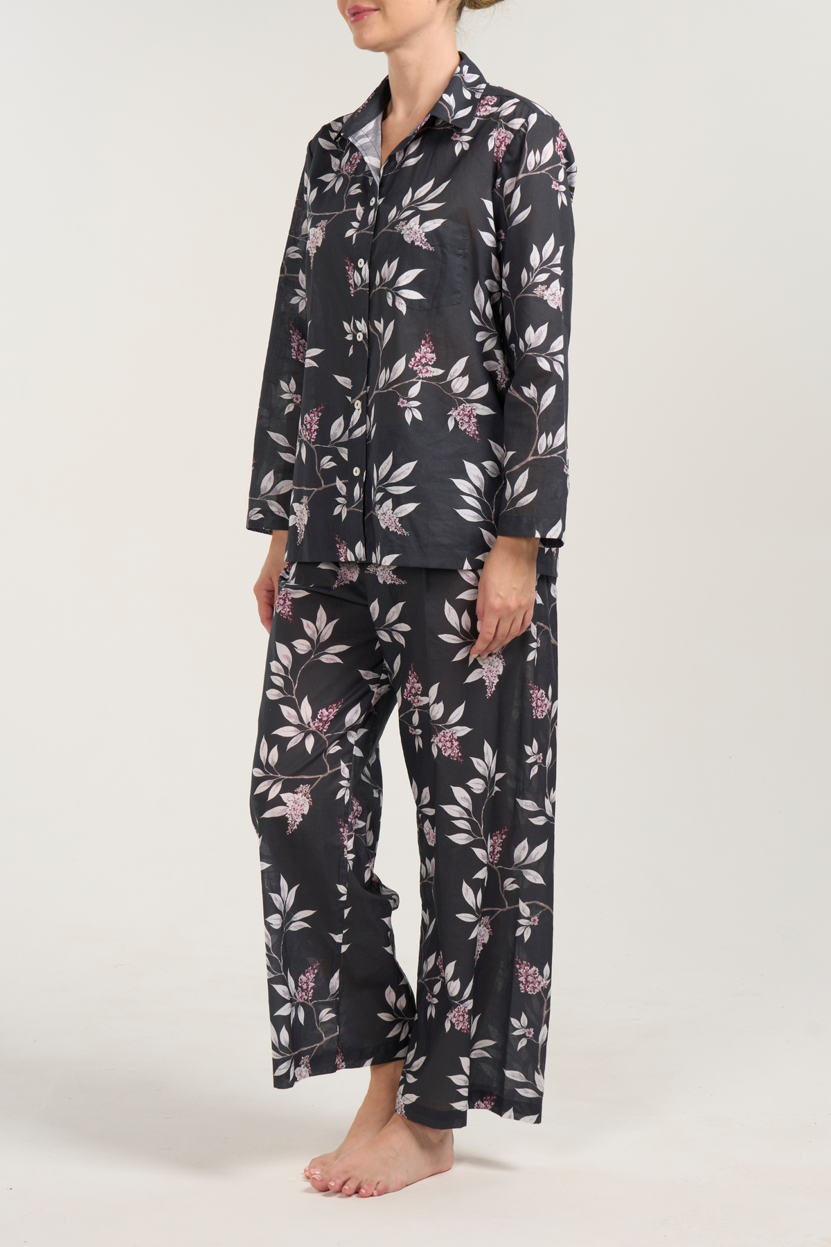Long Sleeve Pajama Set - Misty Morning
