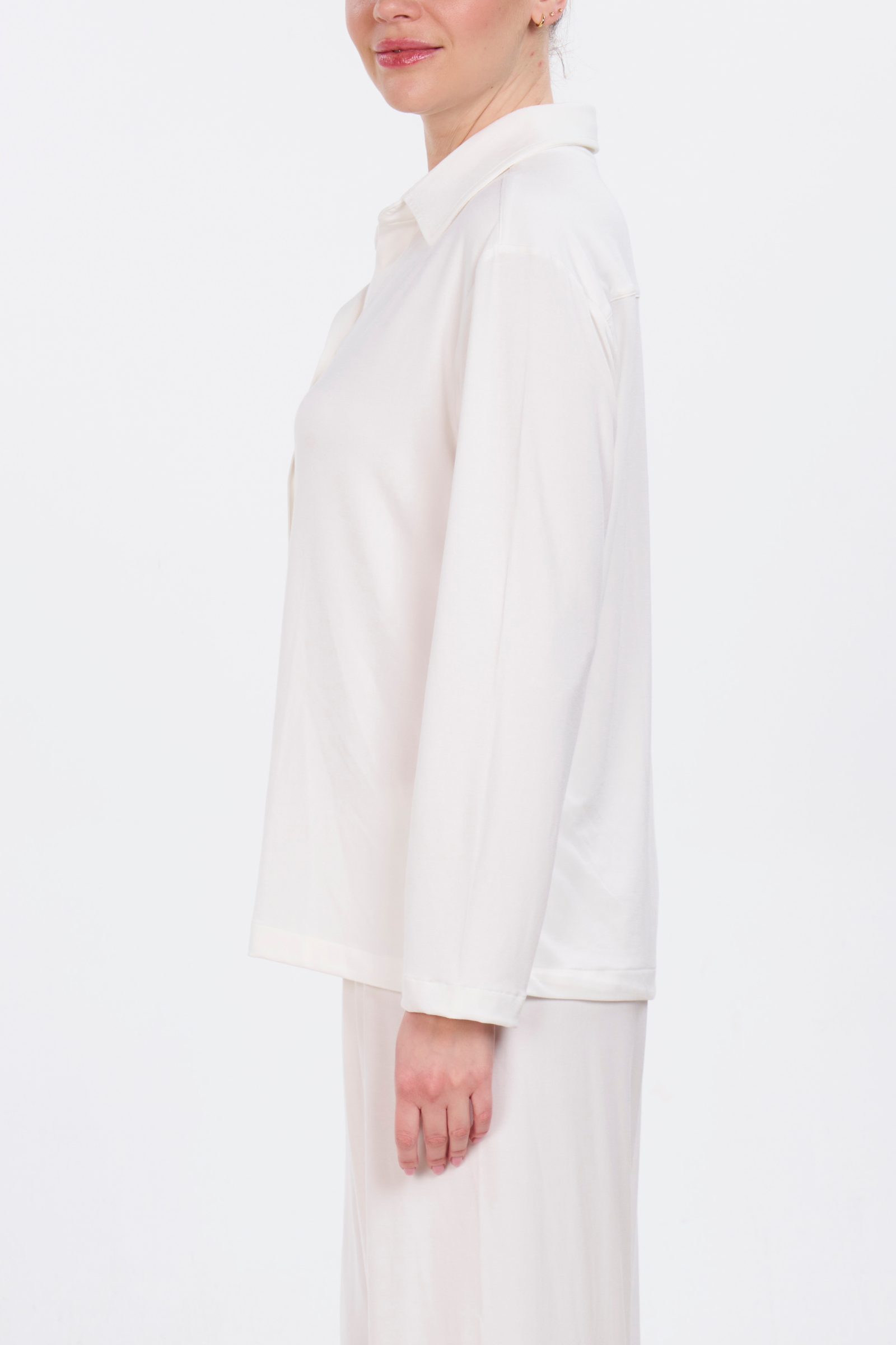 Organic Bamboo Pajama Set - Cream