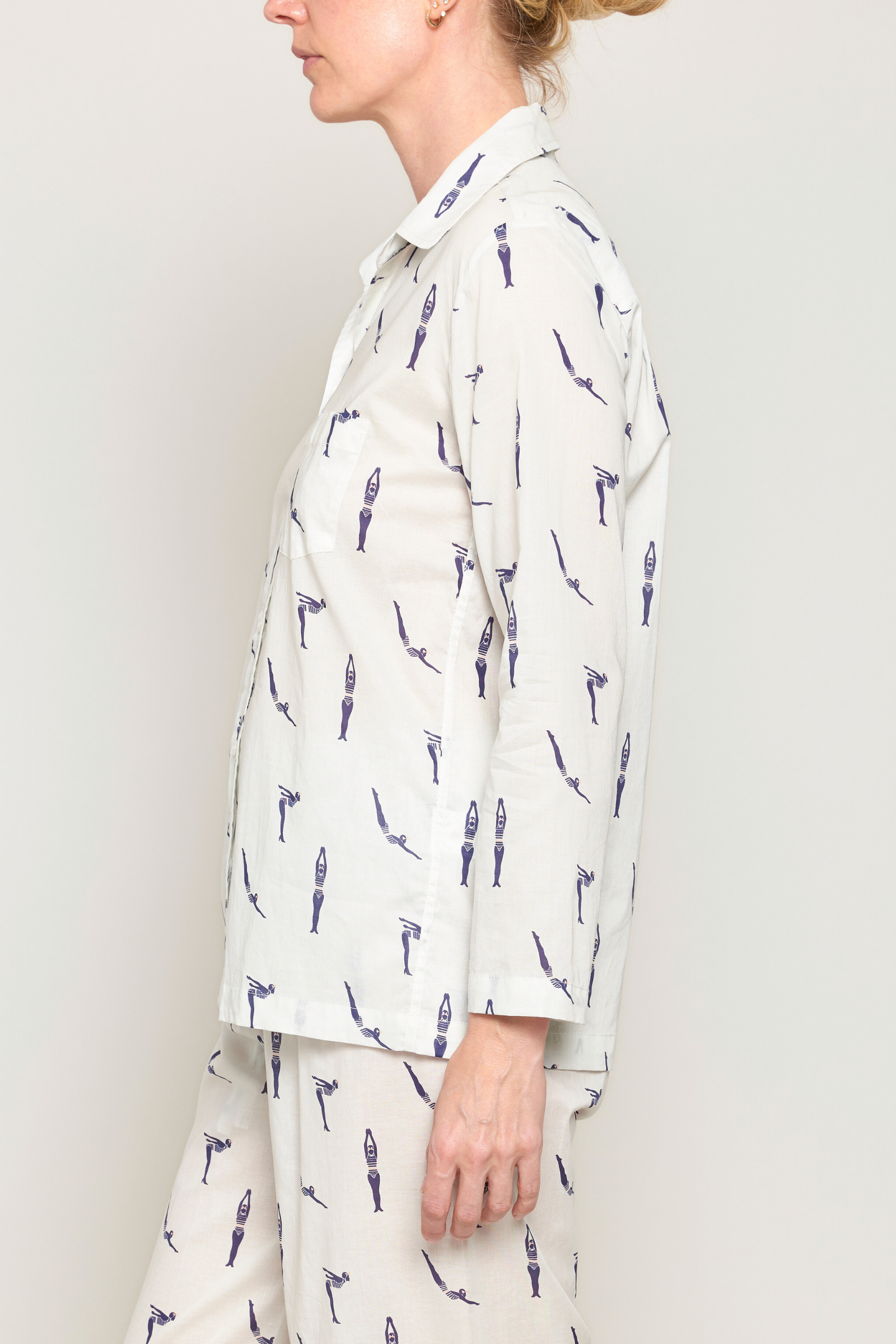 Long Sleeve Pajama Set - Vintage Divers