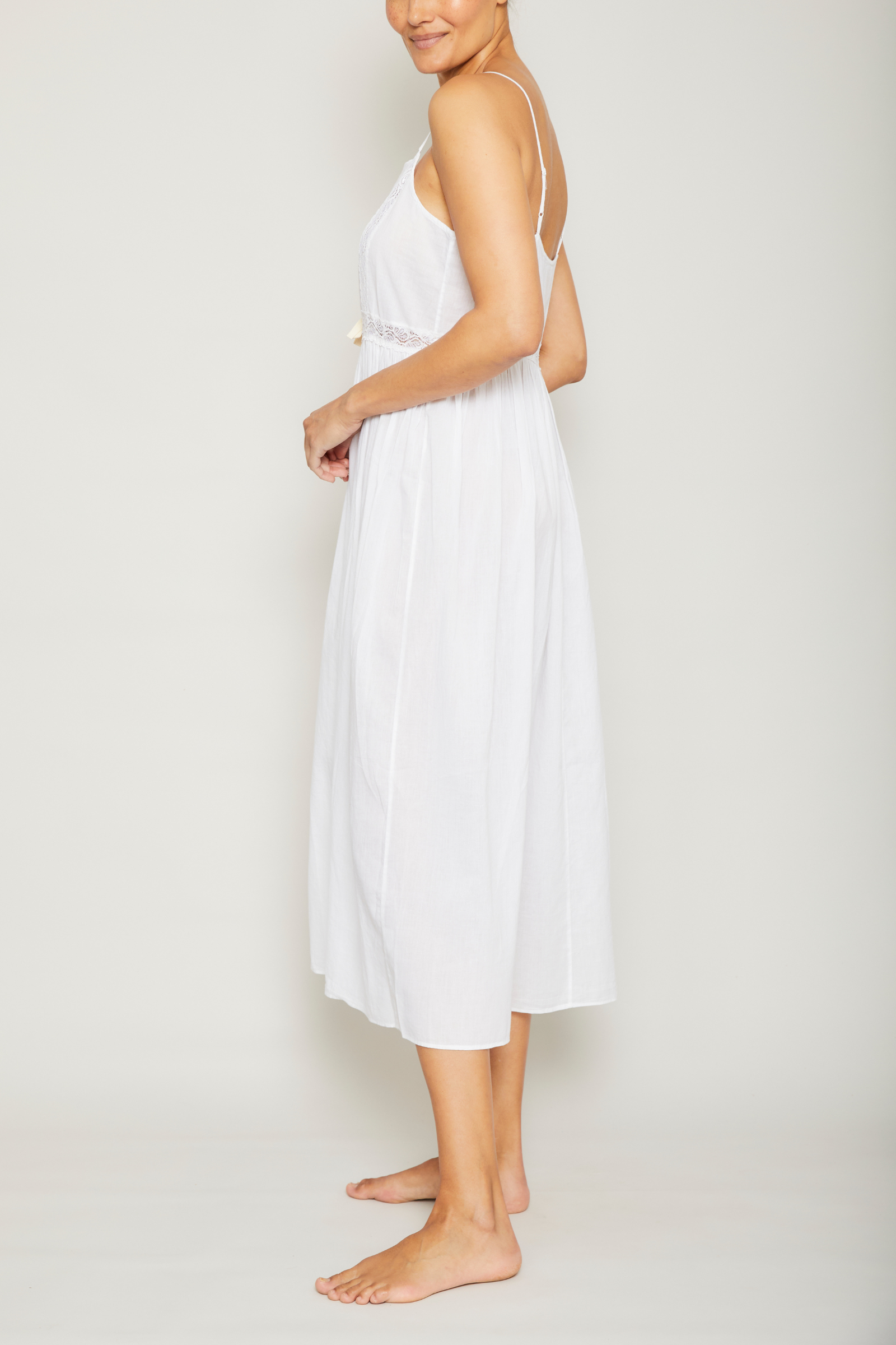 Embroidered Lace Nightgown