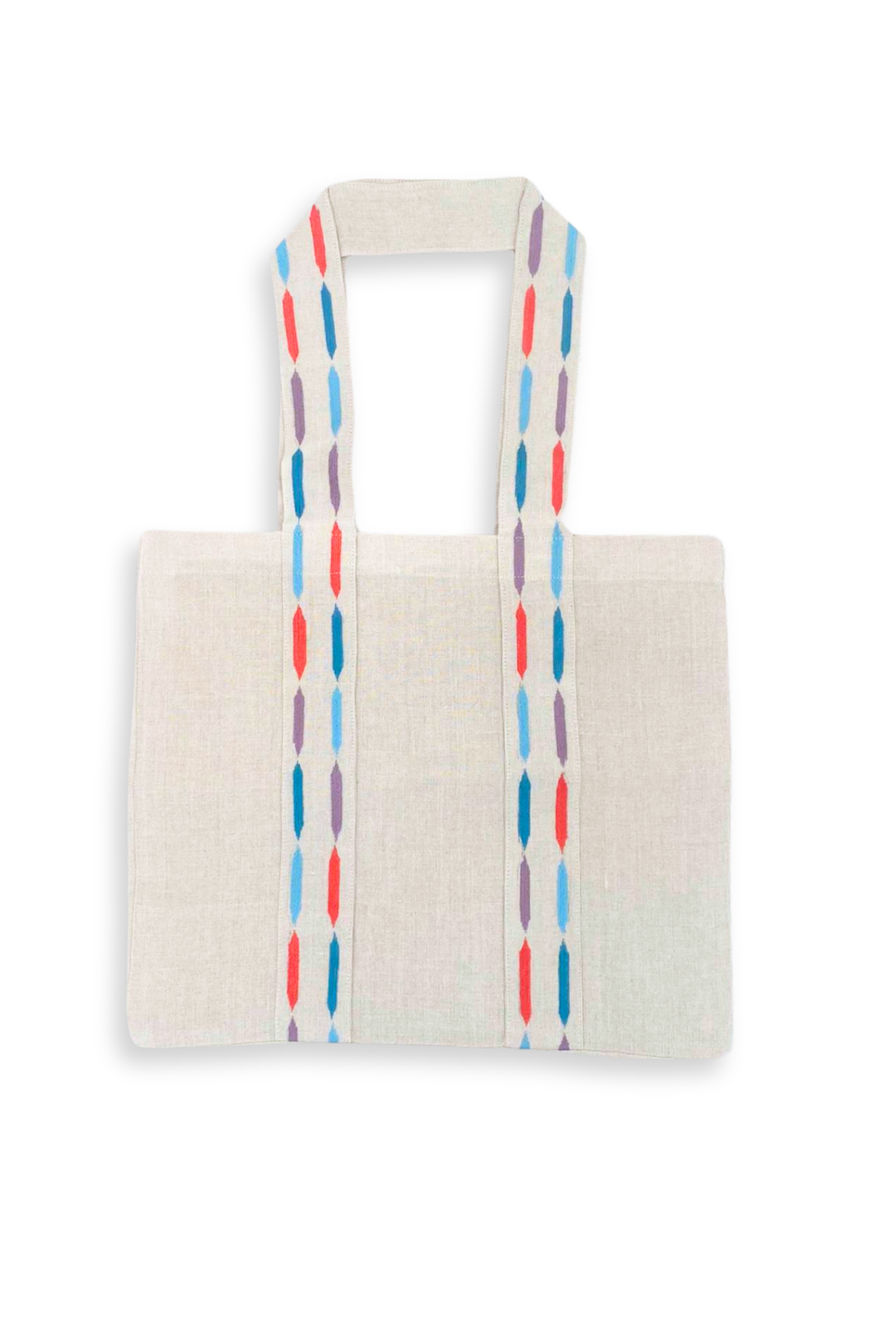 Beach Bag - Blue Multi Stripe