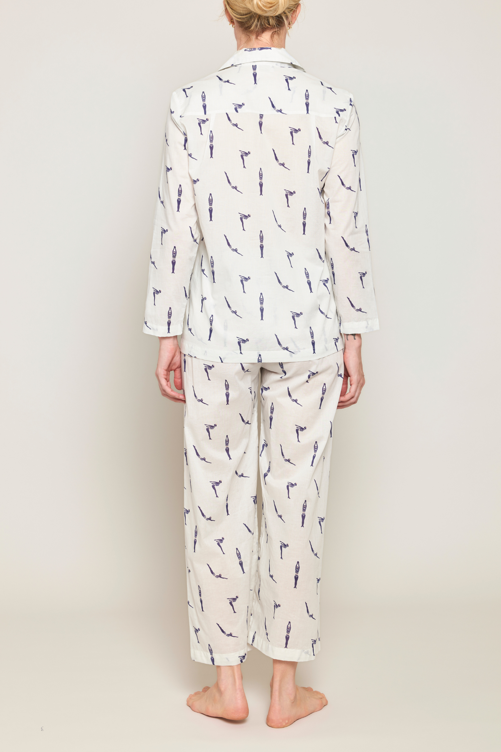 Long Sleeve Pajama Set - Vintage Divers