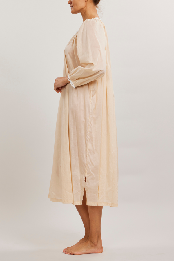 Thilda Long Nightgown - Sand