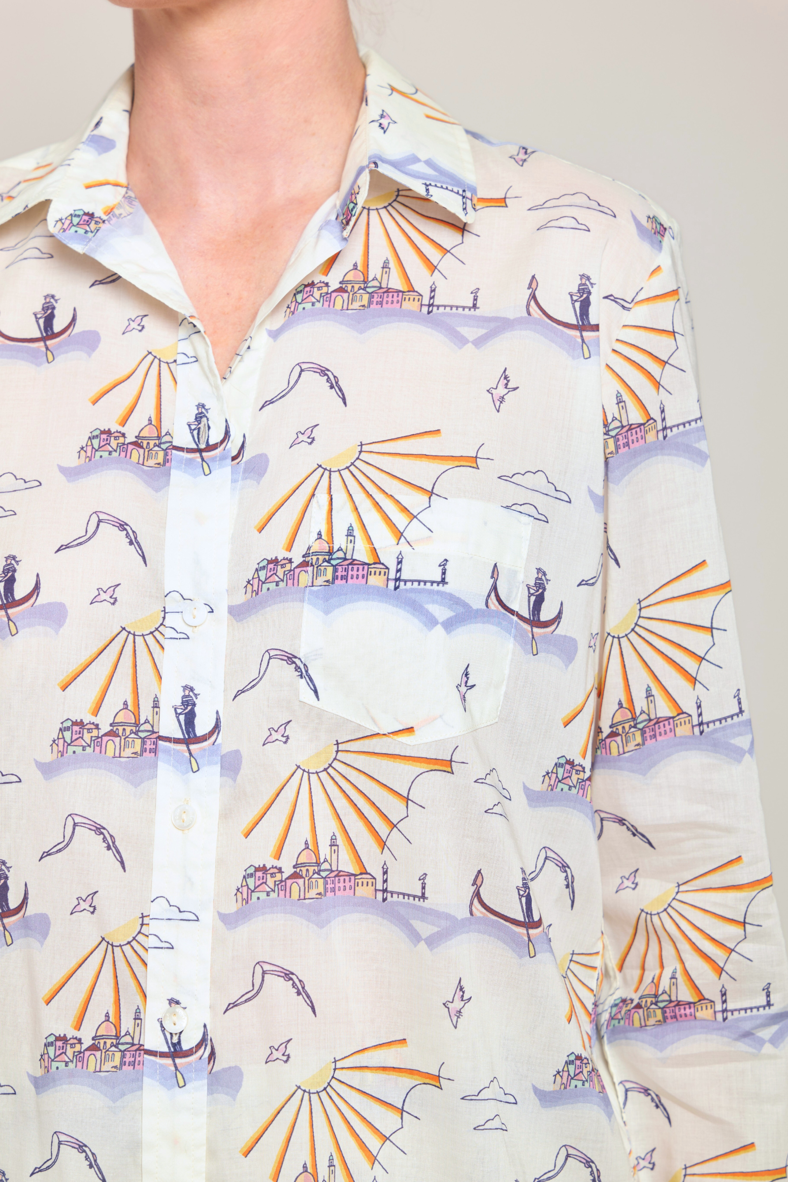 Long Sleeve Pajama Set - Venice