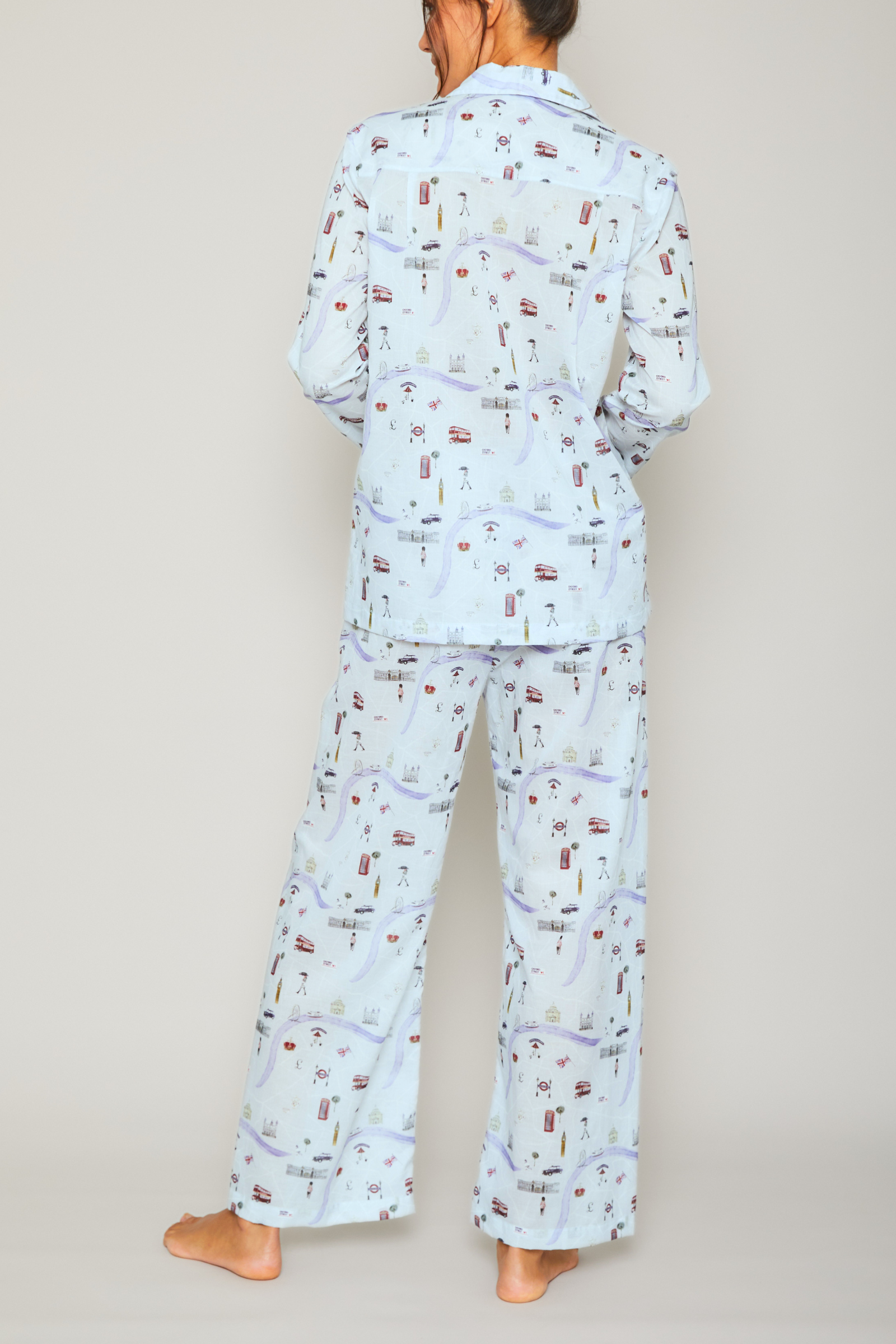 London Pajama Set - Blue
