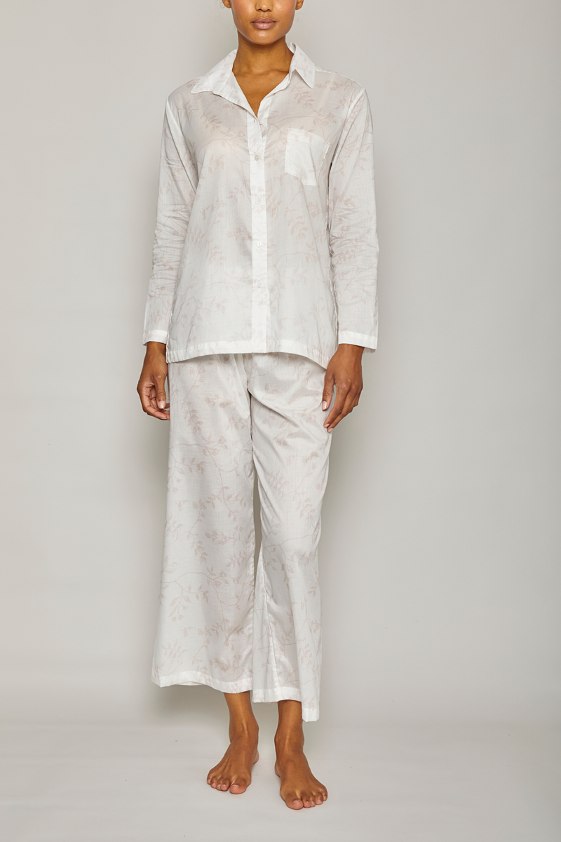 Hummingbird Long Sleeve Pajama Set Pink Pour Les Femmes