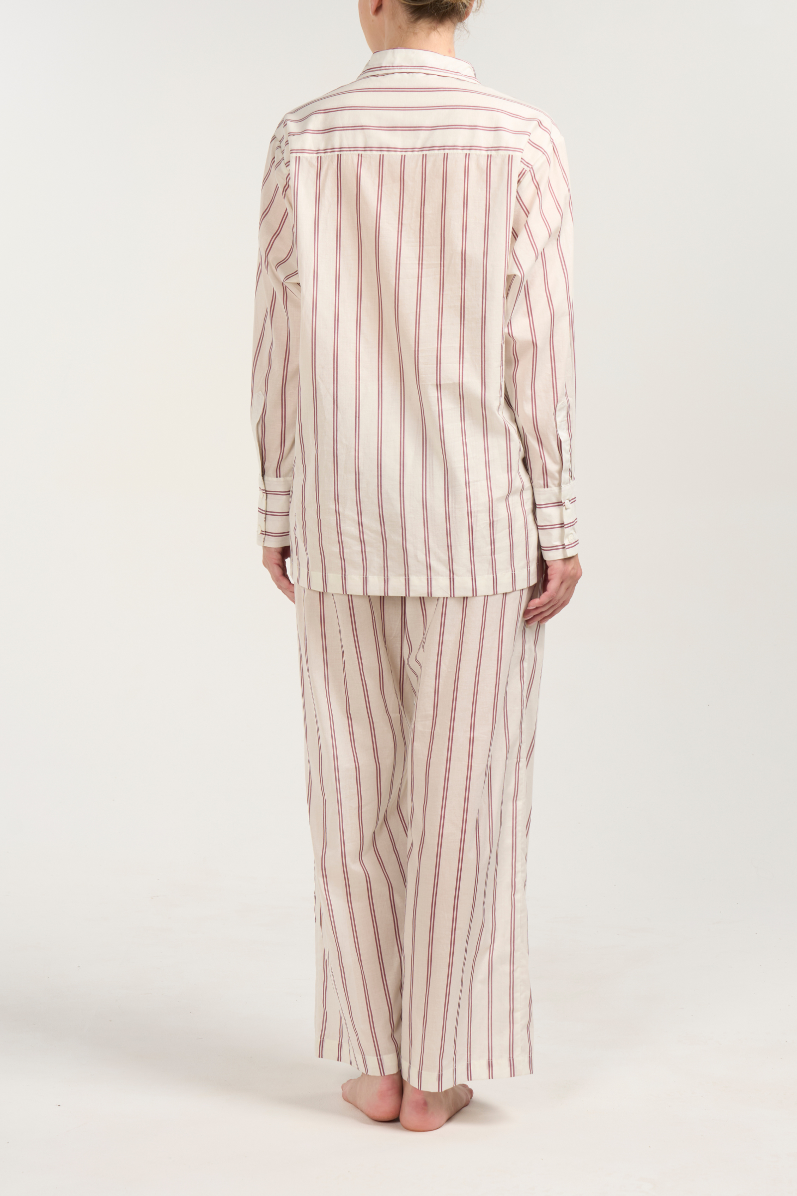 Oversized Lounge Set - Plum Stripe