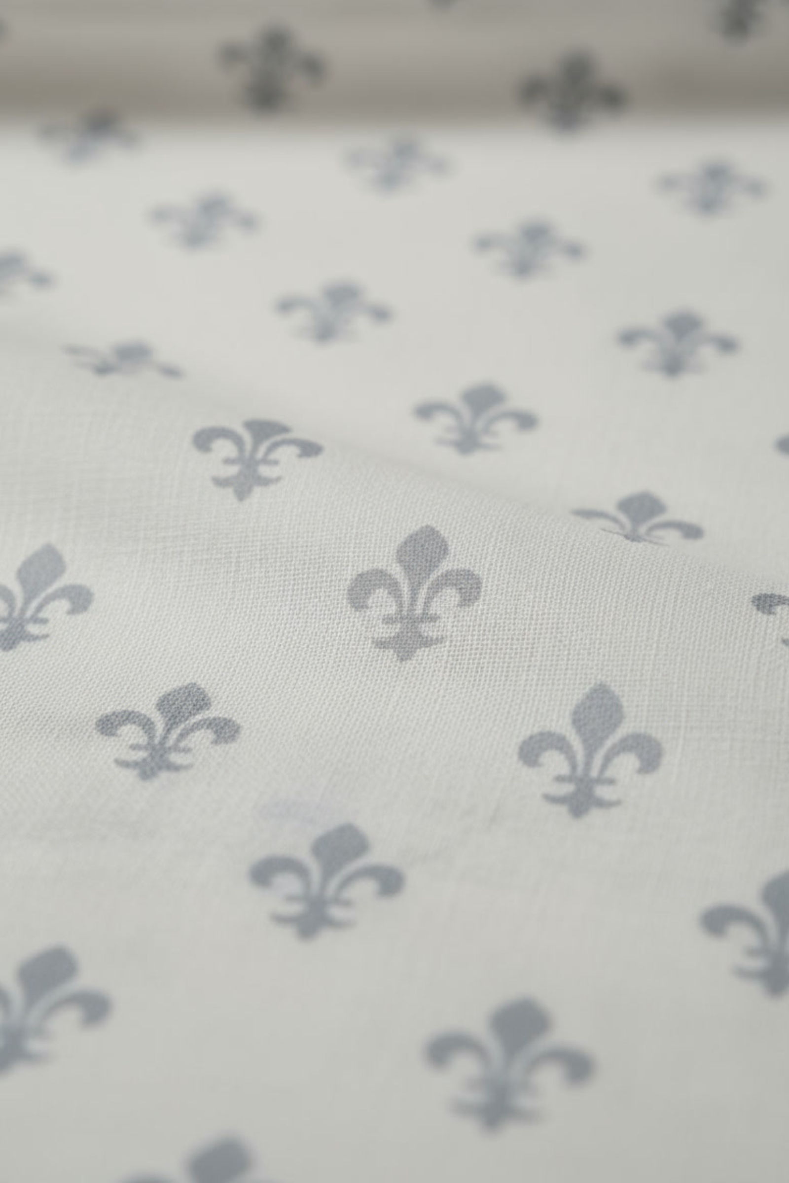 Cotton Sateen Pajama Set - Fleur De Lis