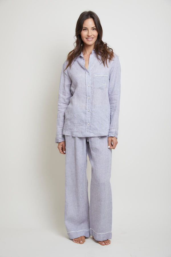 Linen Congo Pajama Set - Heather Grey