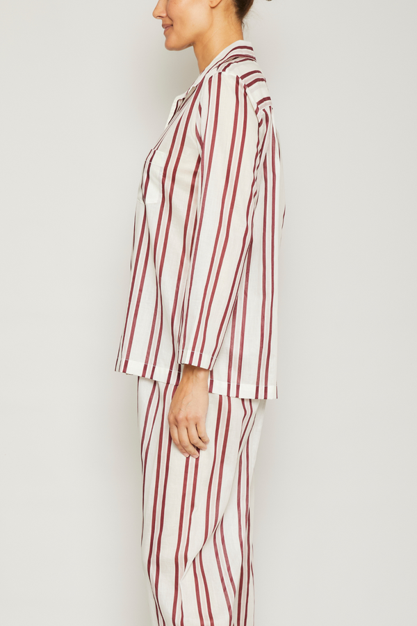 Striped Long Sleeve Pajama Set - Nomad