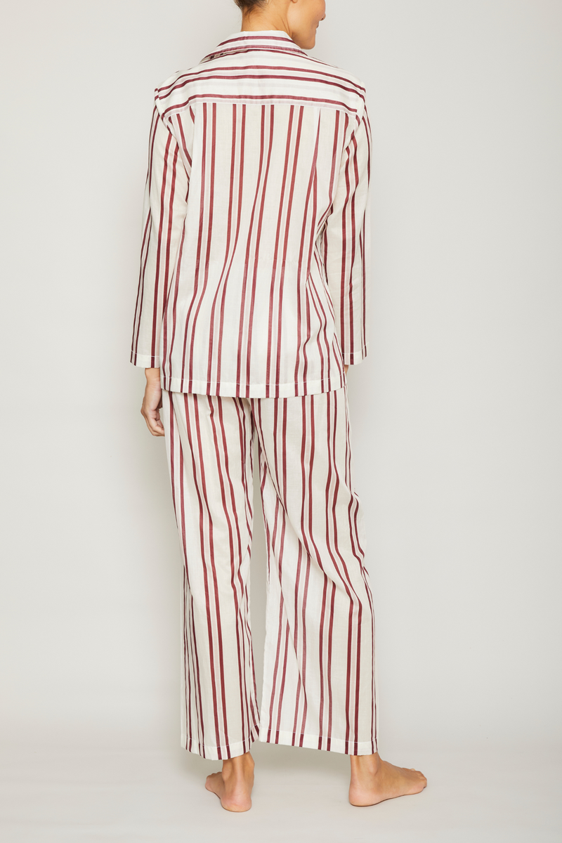 Striped Long Sleeve Pajama Set - Nomad