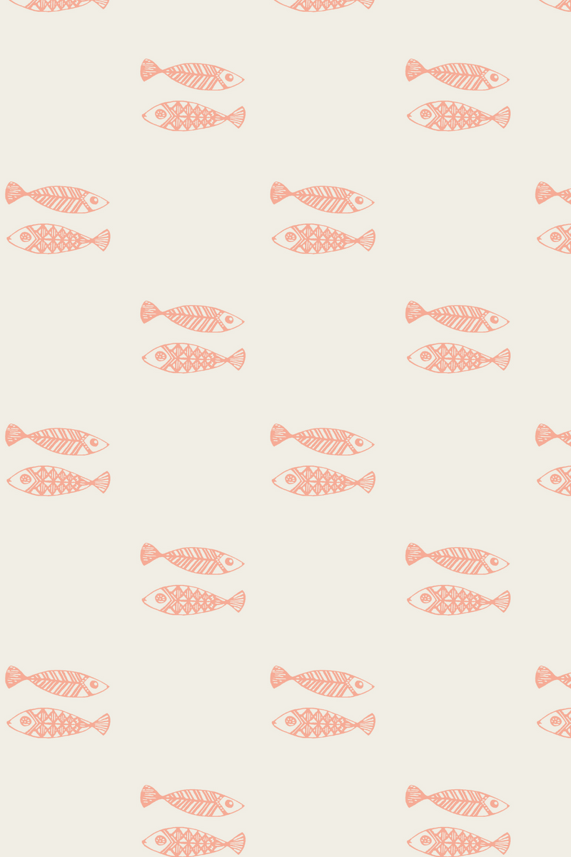 Fish Print Sleeveless Cotton Nightie