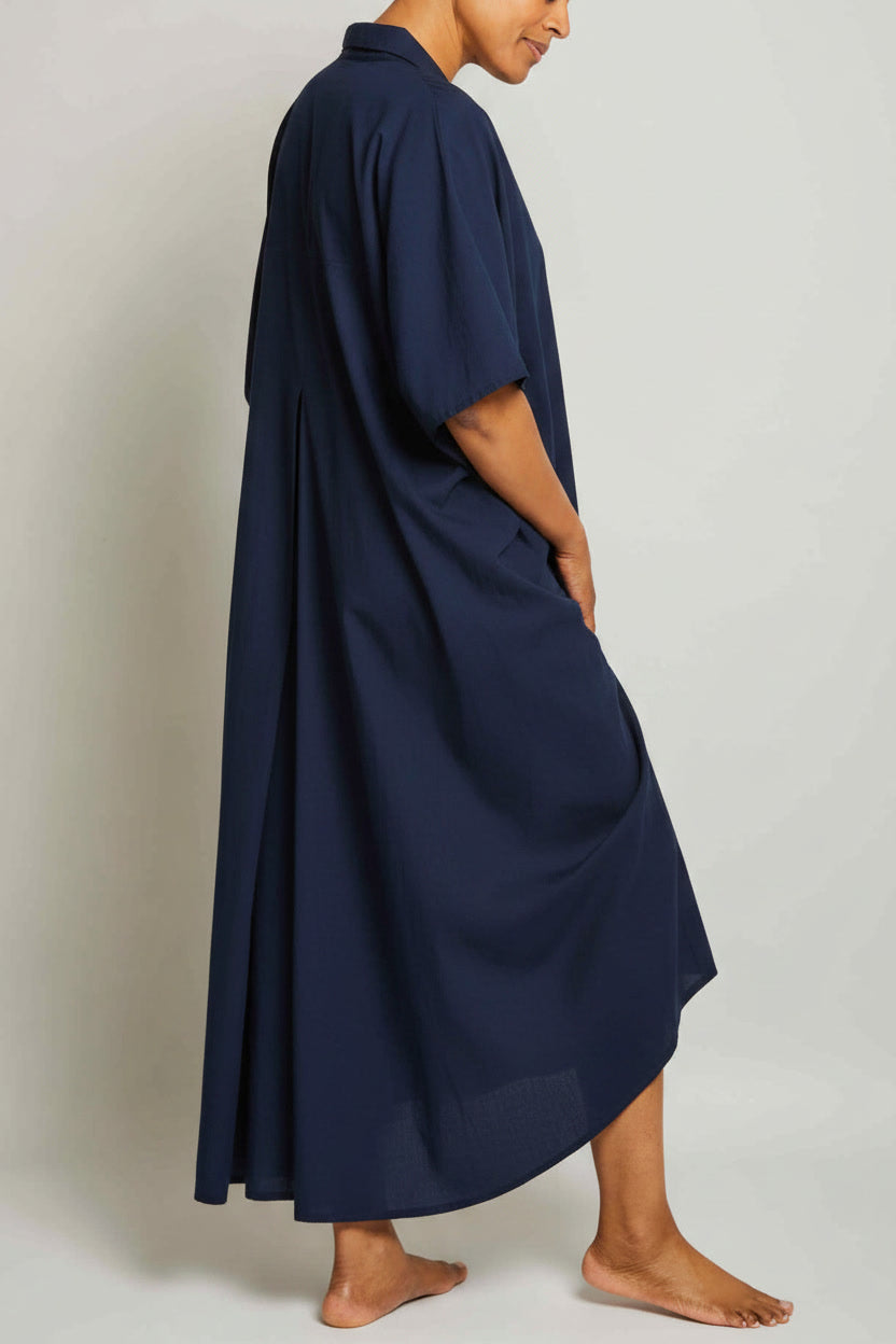 Collar Kaftan - Navy