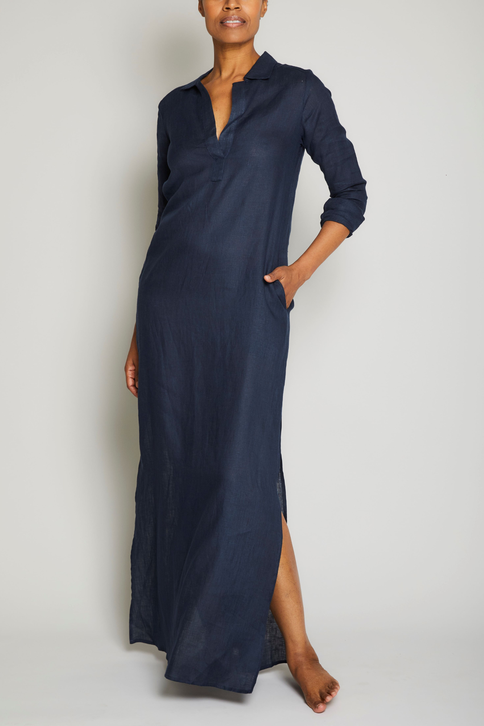 linen shirt dress women BLEND Linen / M This girls from Hermosashes chill The Shirtdress in Linen |