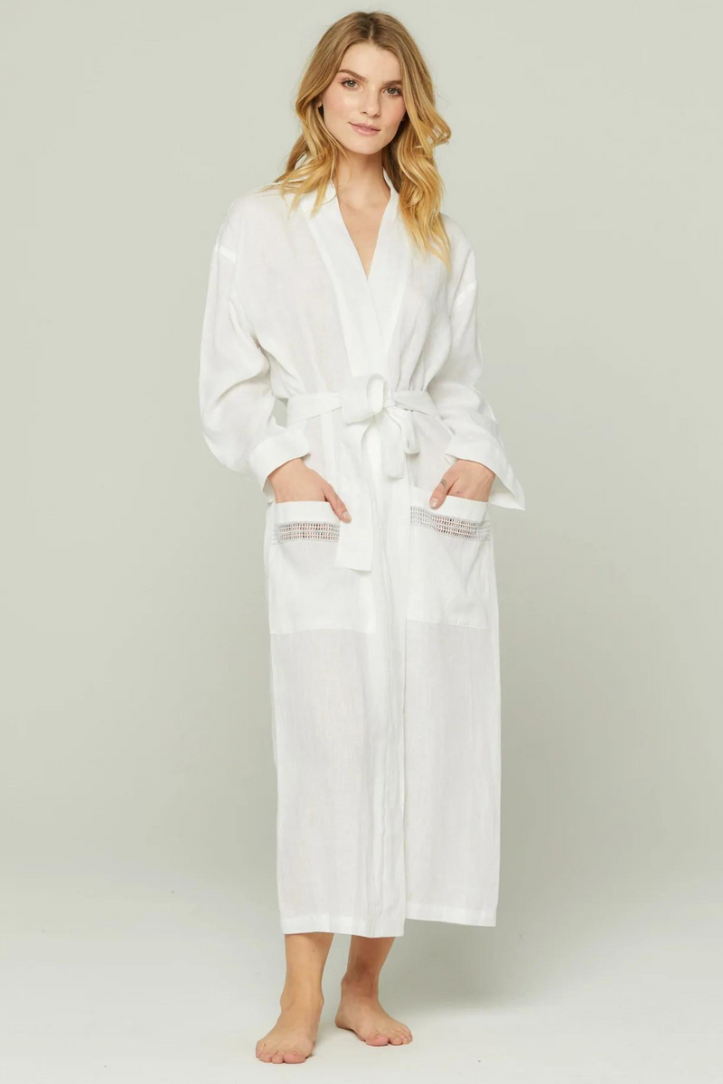 Italian Linen Robe – Pour Les Femmes
