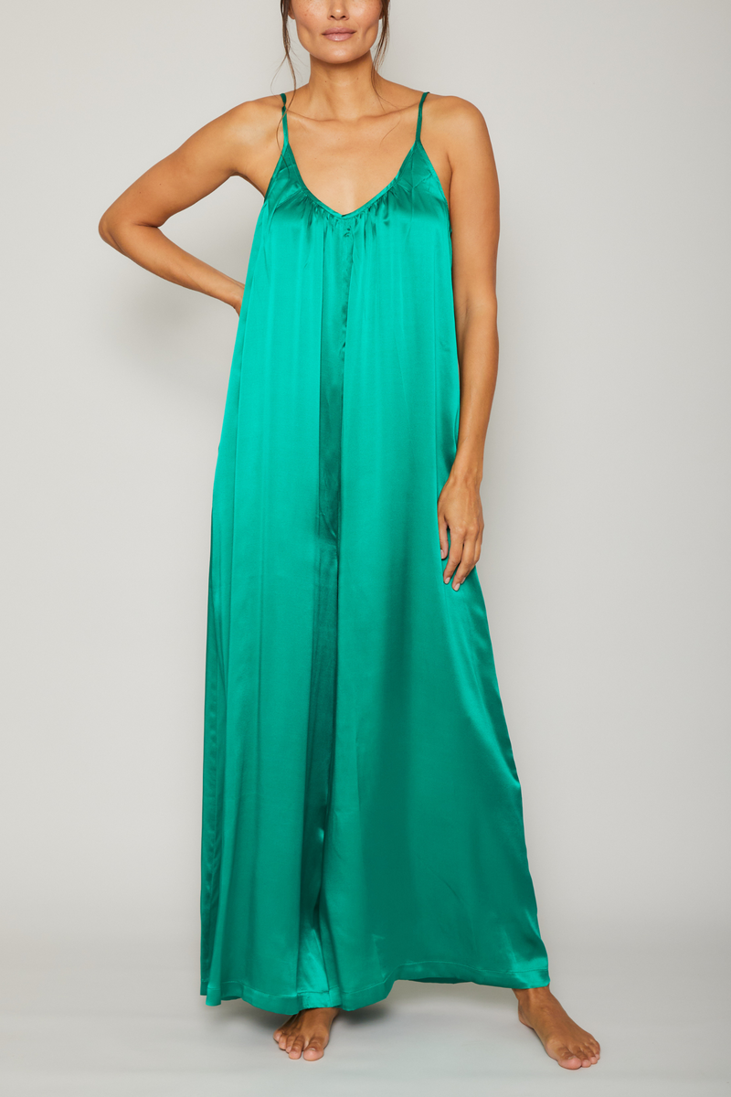 Silk charmeuse jumpsuit sales