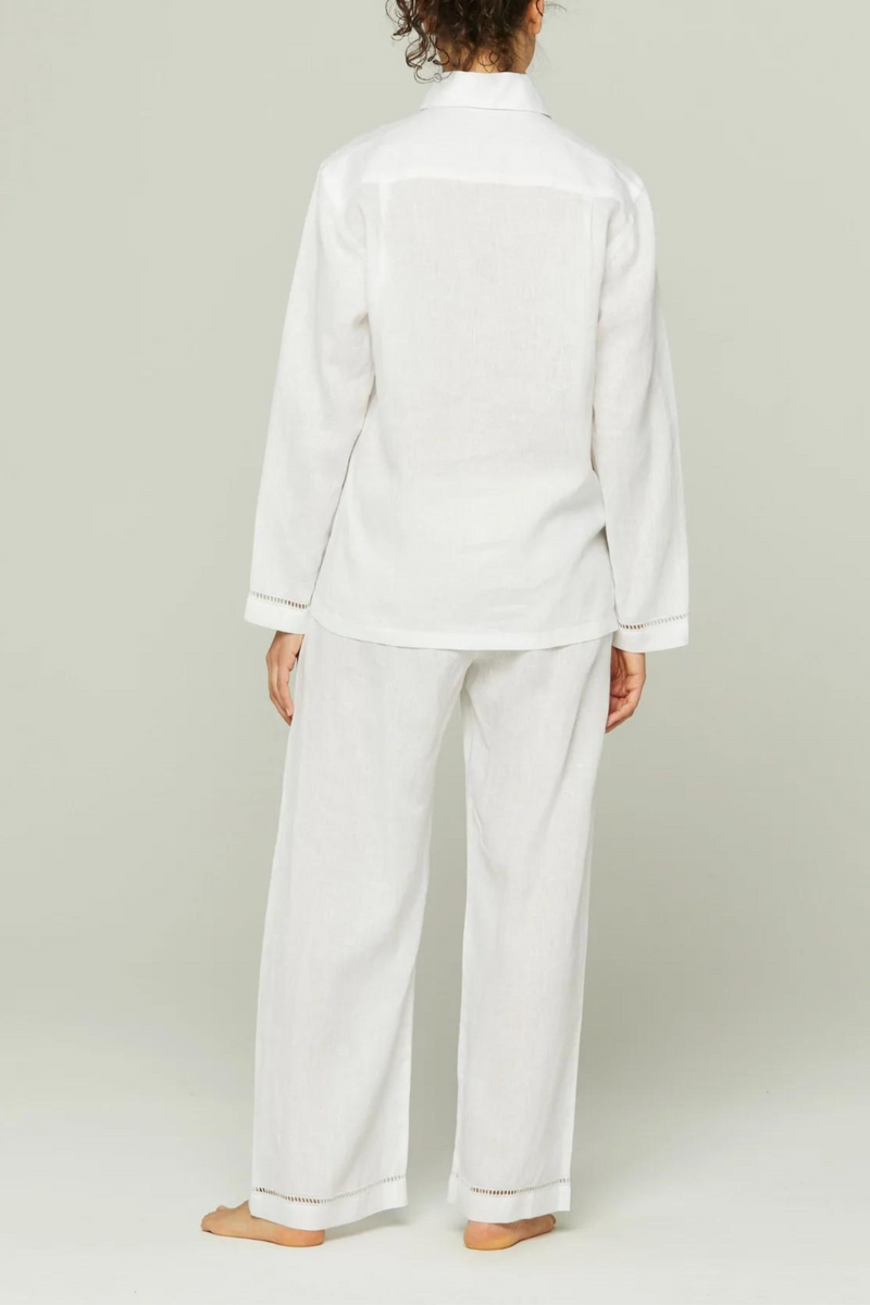 Linen discount pajama set