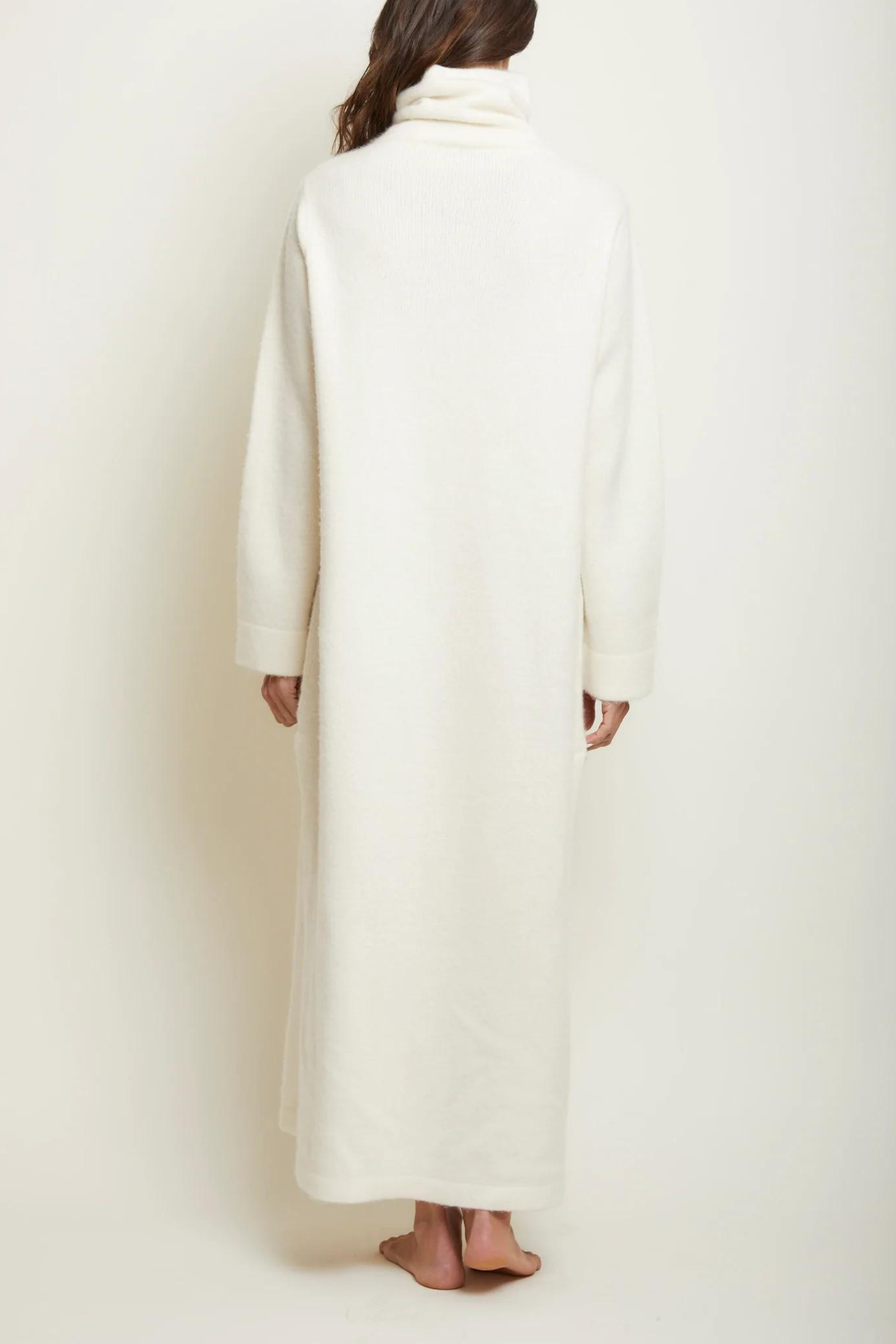 Long Cashmere Dress - Cream