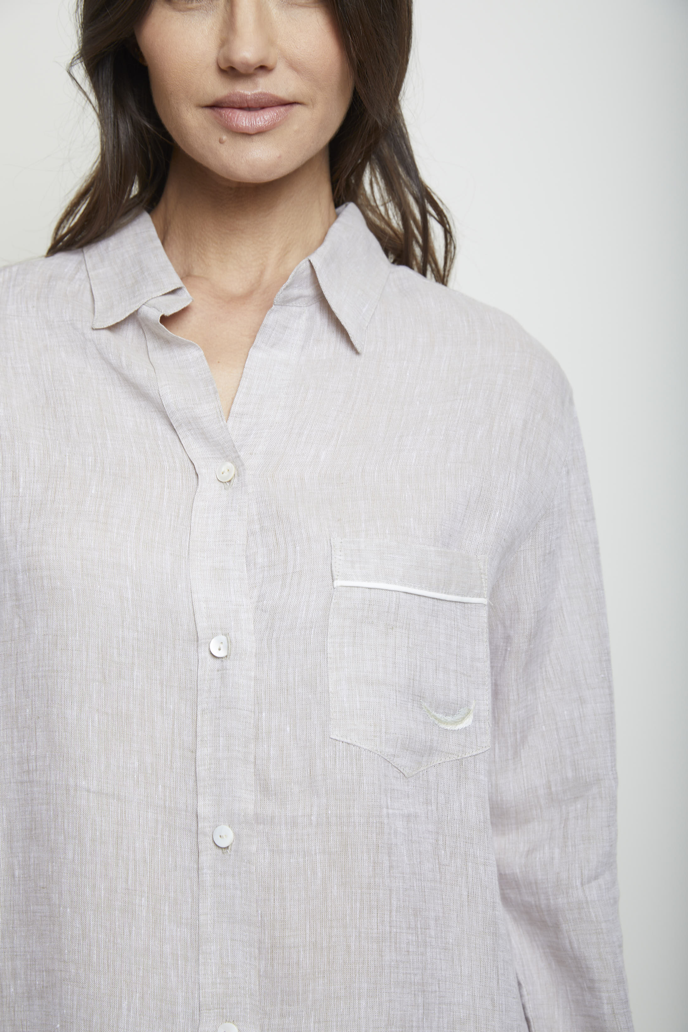 Linen Congo Pajama Set- Sand