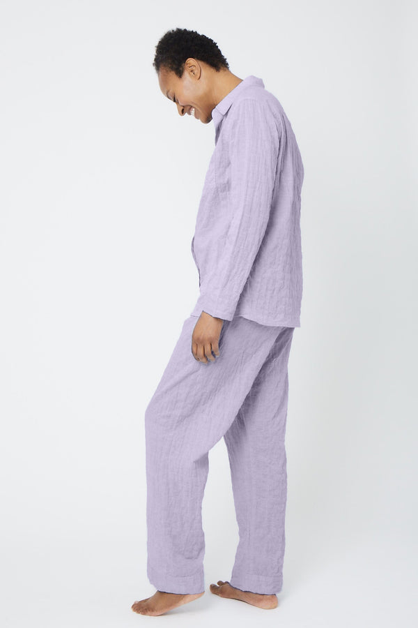 Organic Japanese Cotton Pajama Set - Lavender