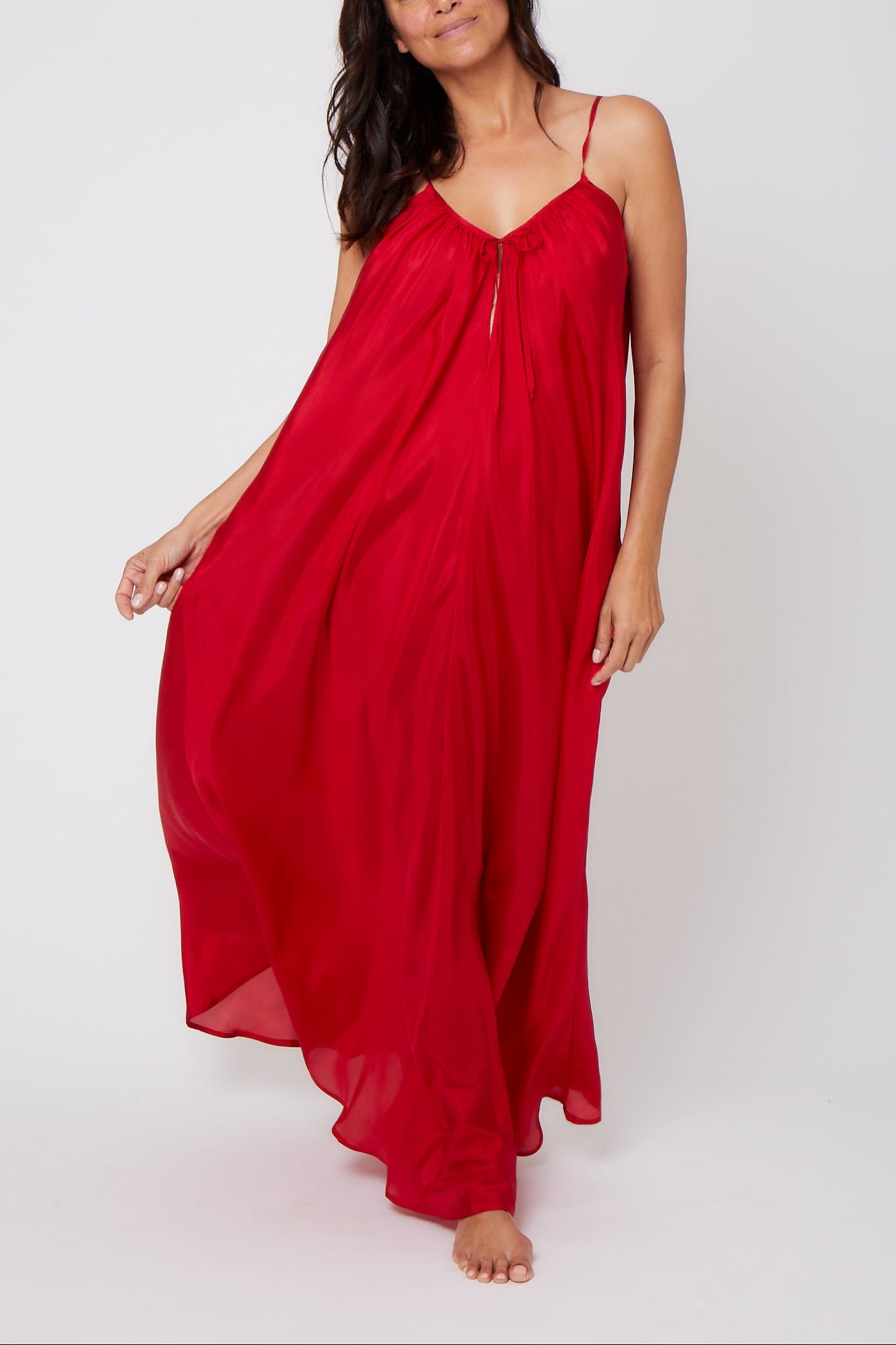 Long Paris Dress - Red